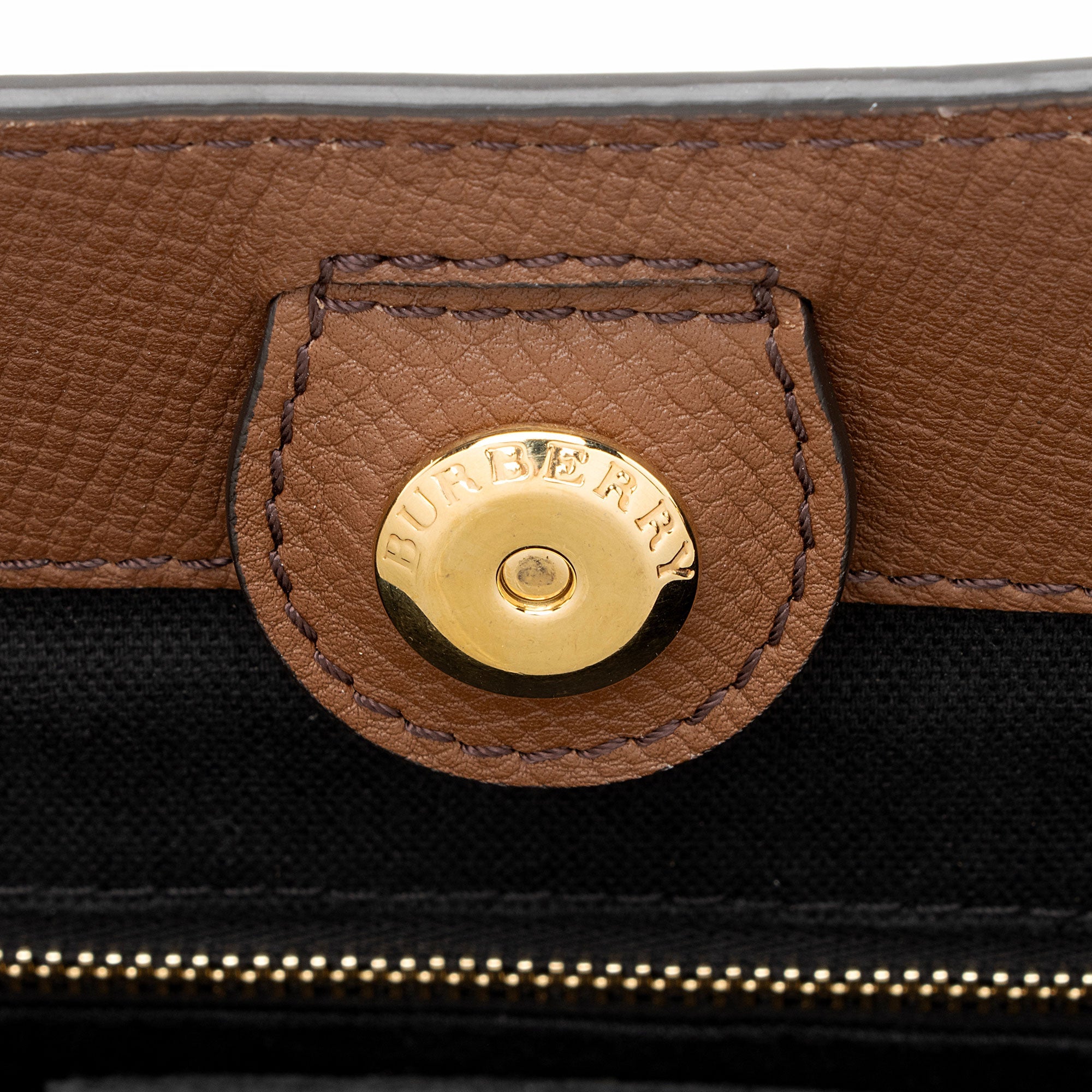 Burberry Leather House Check Canterbury Small Tote