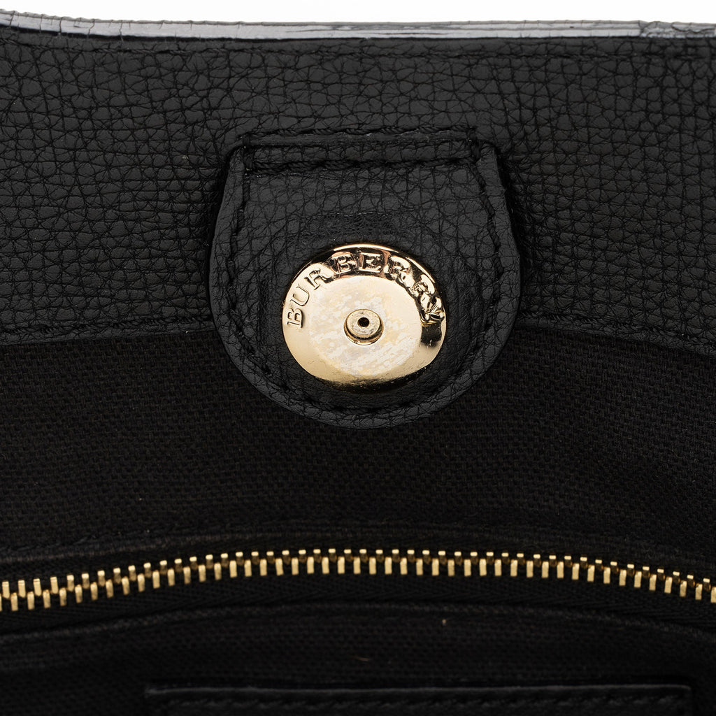 Burberry Leather House Check Canterbury Small Tote