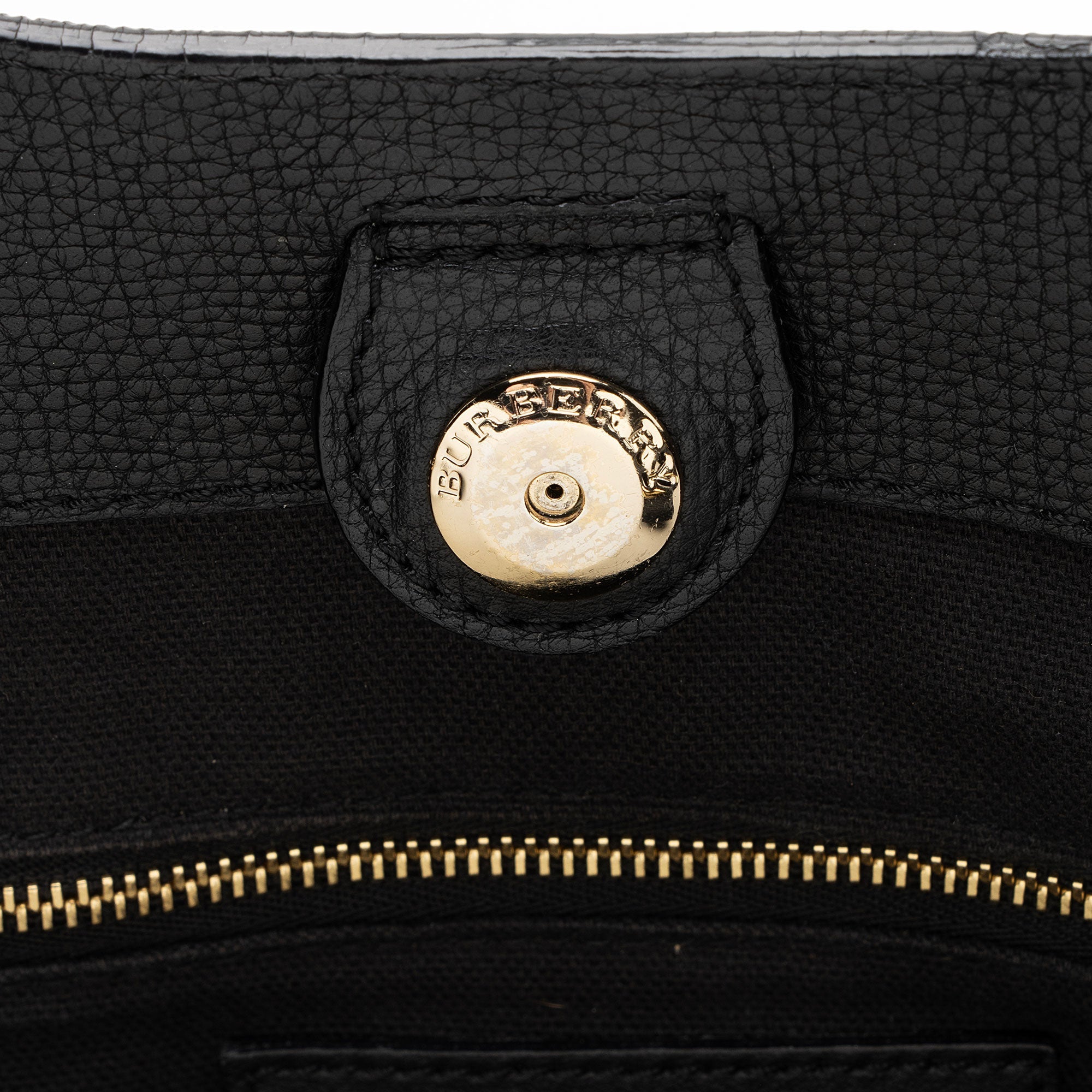 Burberry Leather House Check Canterbury Small Tote