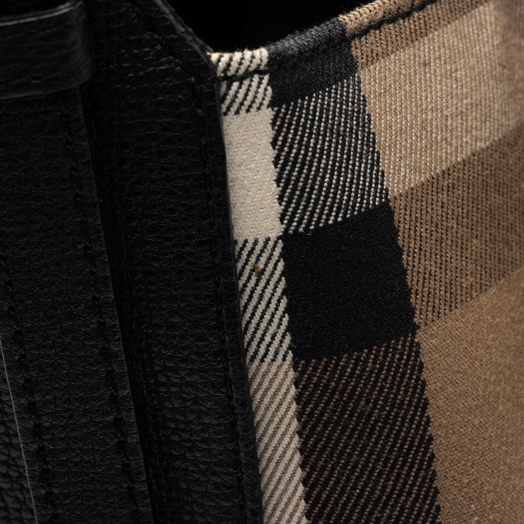 Burberry Leather House Check Canterbury Small Tote