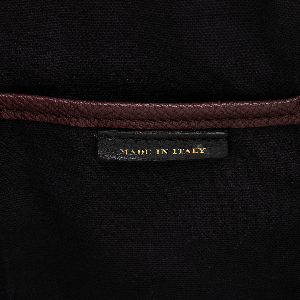 Burberry Leather House Check Derby Welburn Small Tote