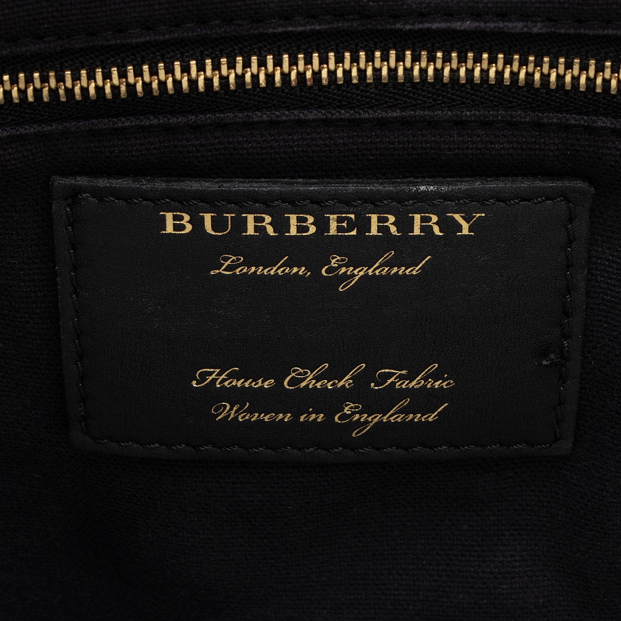 Burberry Leather House Check Derby Welburn Small Tote