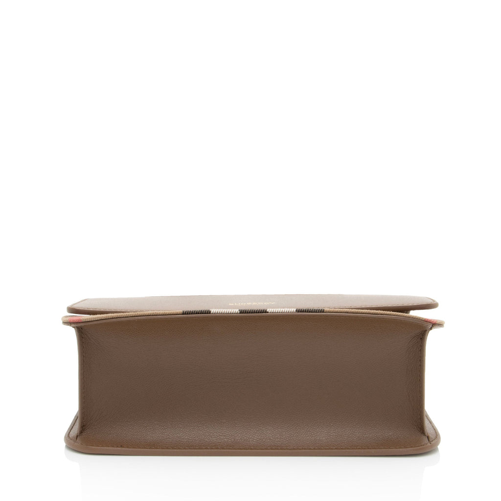 Burberry Leather House Check Mackford Crossbody