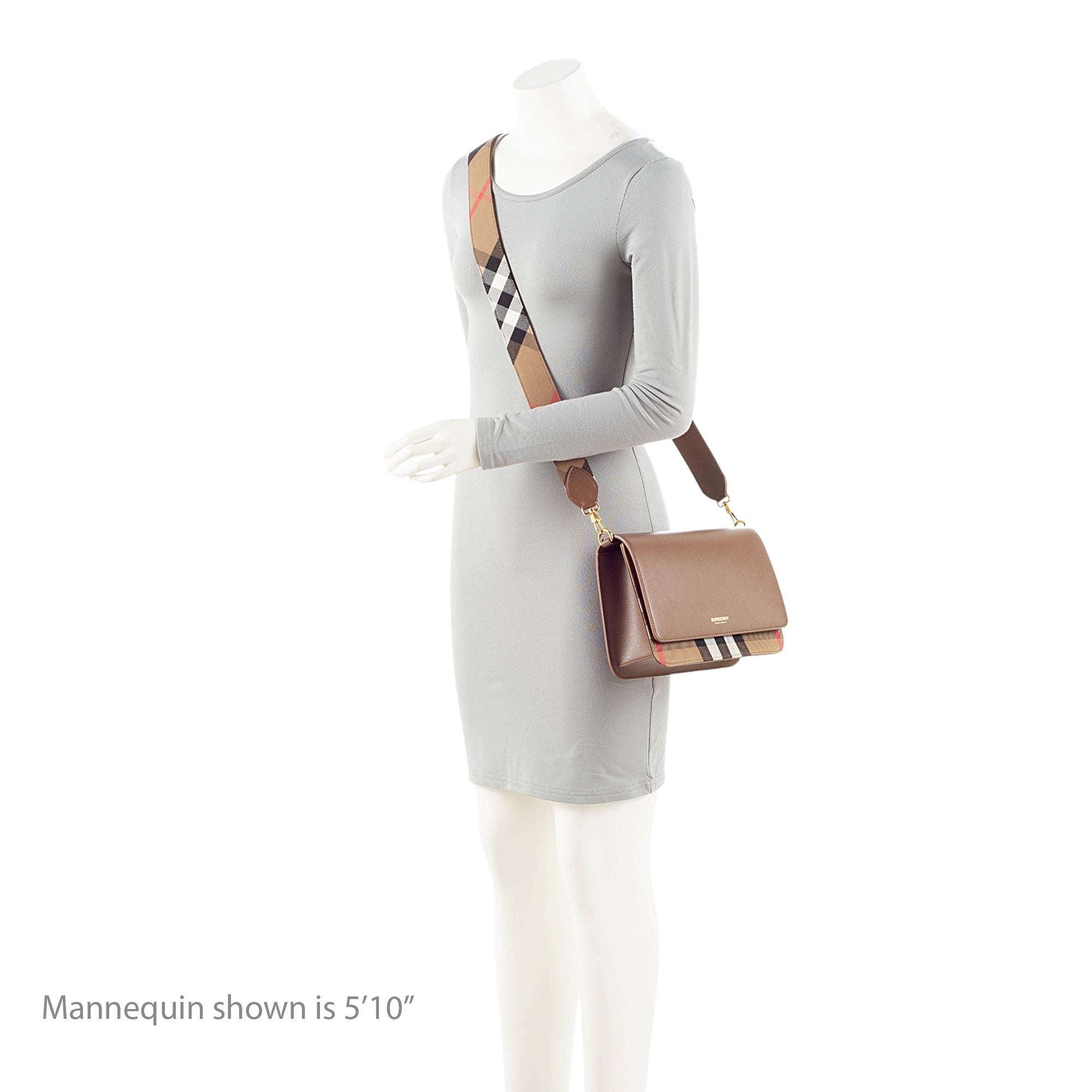 Burberry Leather House Check Mackford Crossbody