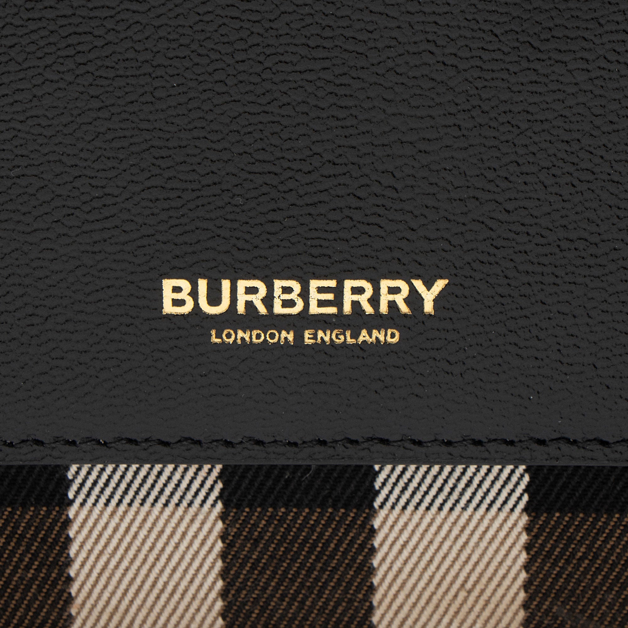 Burberry Leather House Check Mackford Crossbody