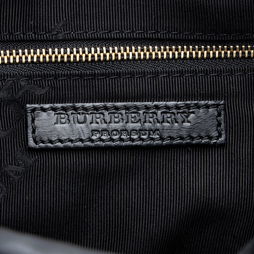 Burberry Leather Leopard Pony Hair Grommet Little Crush Crossbody Bag (SHF-18865)