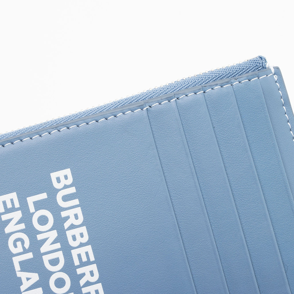 Burberry Leather Logo Alwyn Zip Card Case