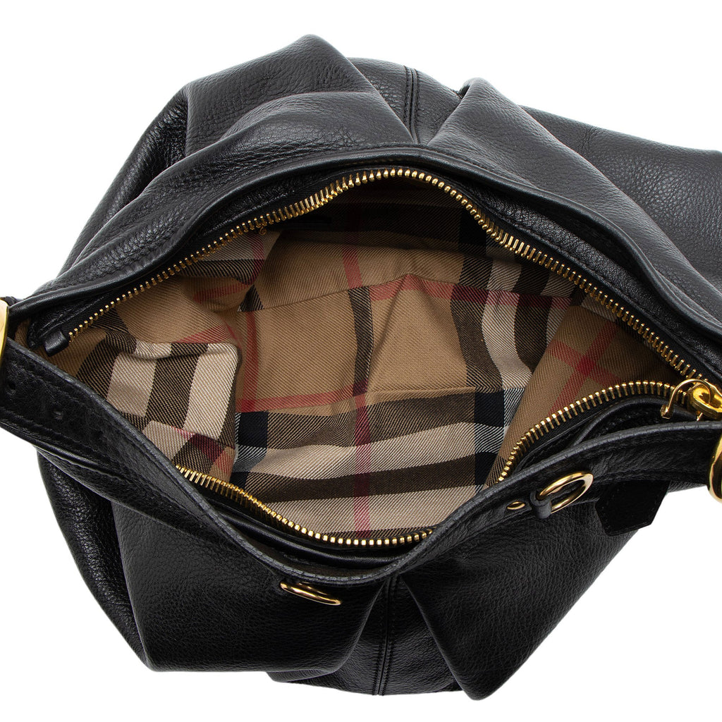 Burberry Leather Malika Large Shoulder Bag (SHF-GSqGvc)