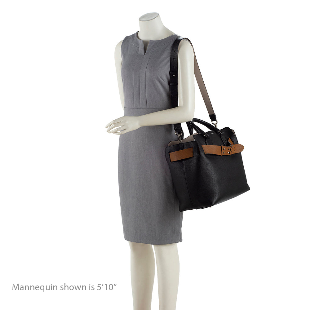 Burberry Leather Marais Medium Belted Tote (SHF-18940)