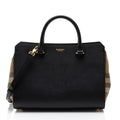 Burberry Leather Nova Check Banwell Tote
