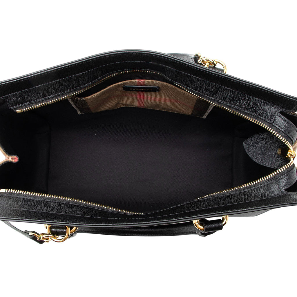 Burberry Leather Nova Check Banwell Tote