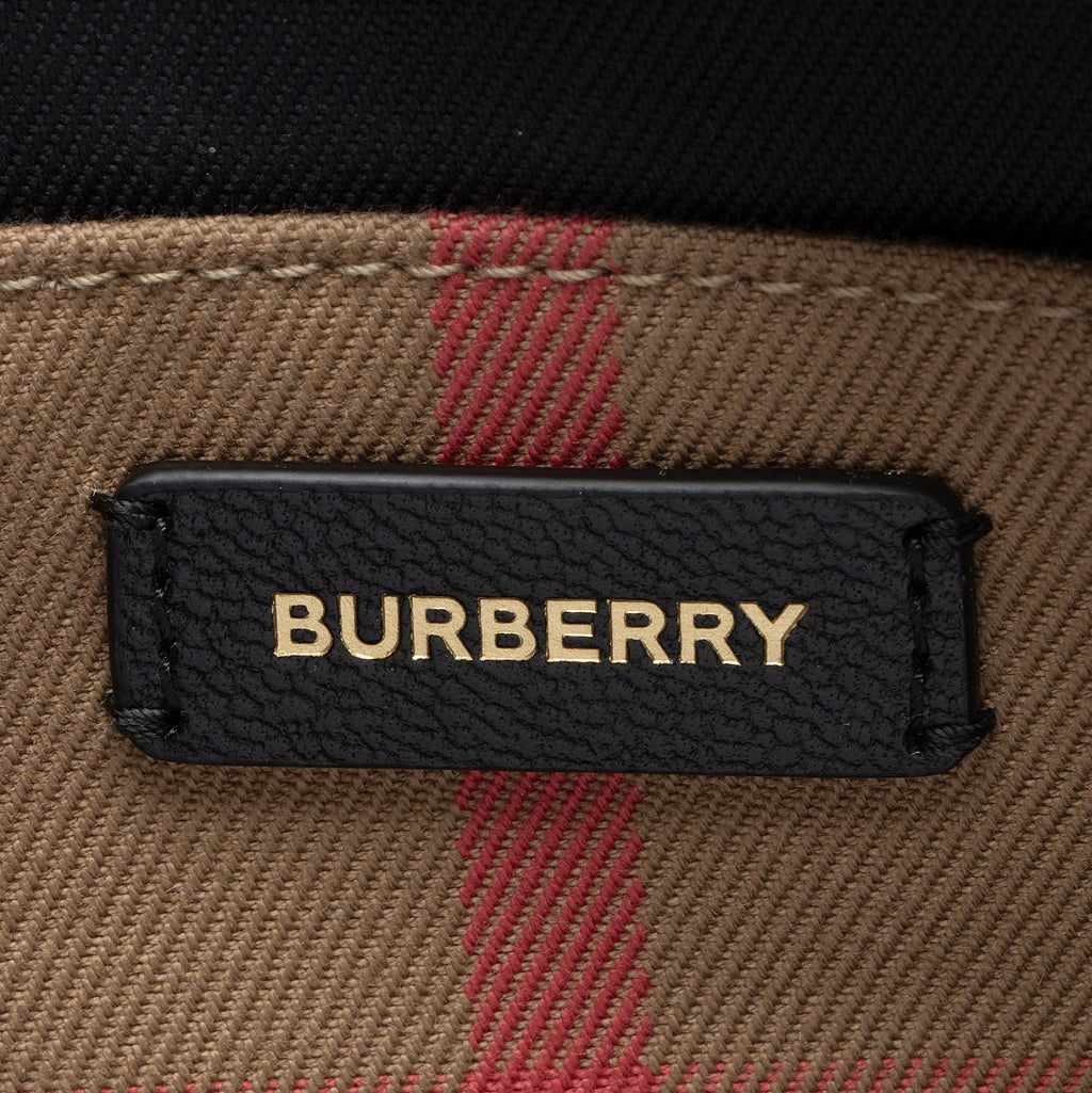 Burberry Leather Nova Check Banwell Tote