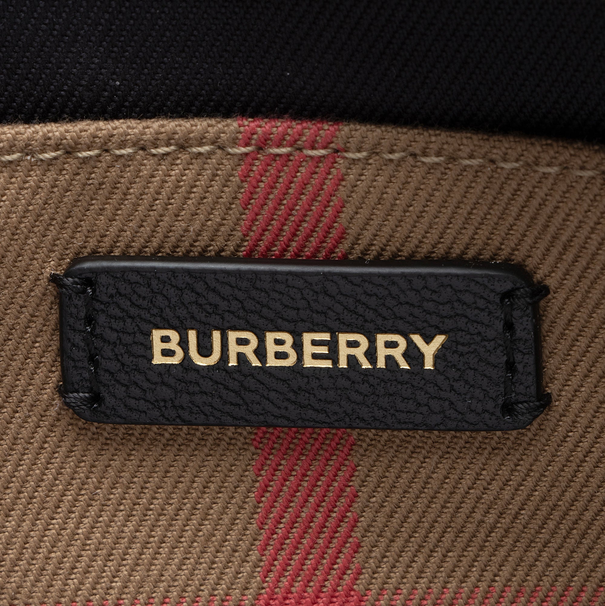 Burberry Leather Nova Check Banwell Tote
