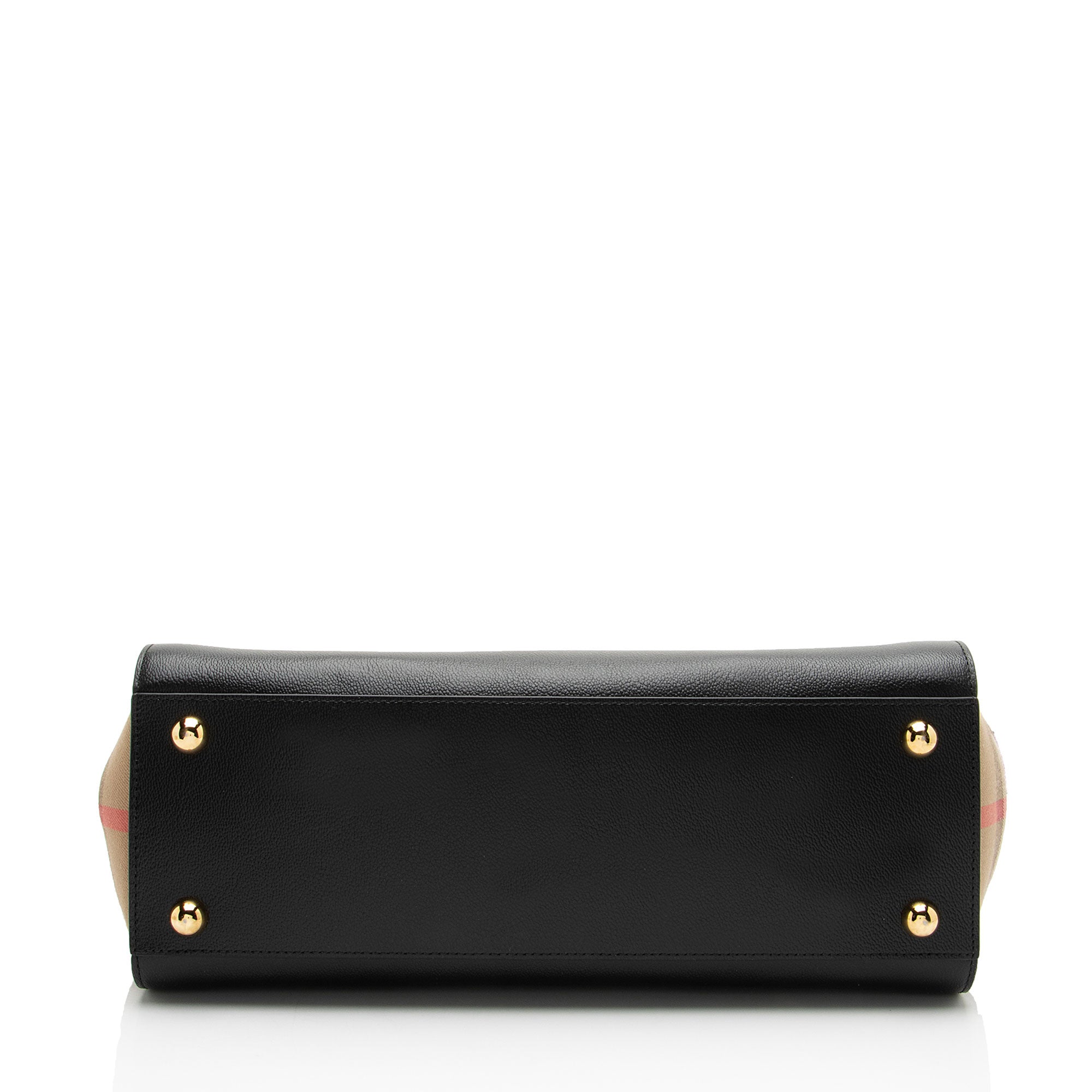 Burberry Leather Nova Check Banwell Tote