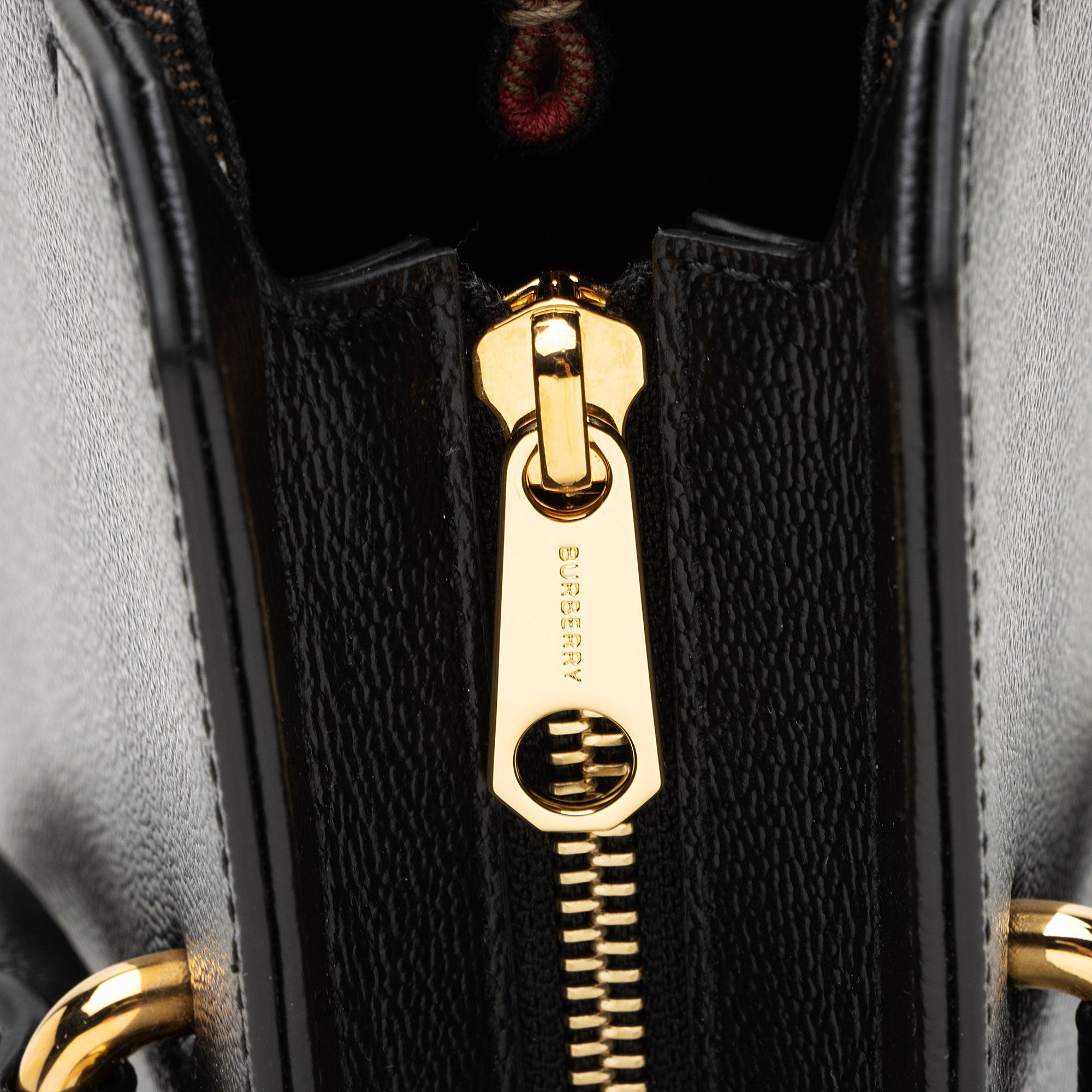 Burberry Leather Nova Check Banwell Tote