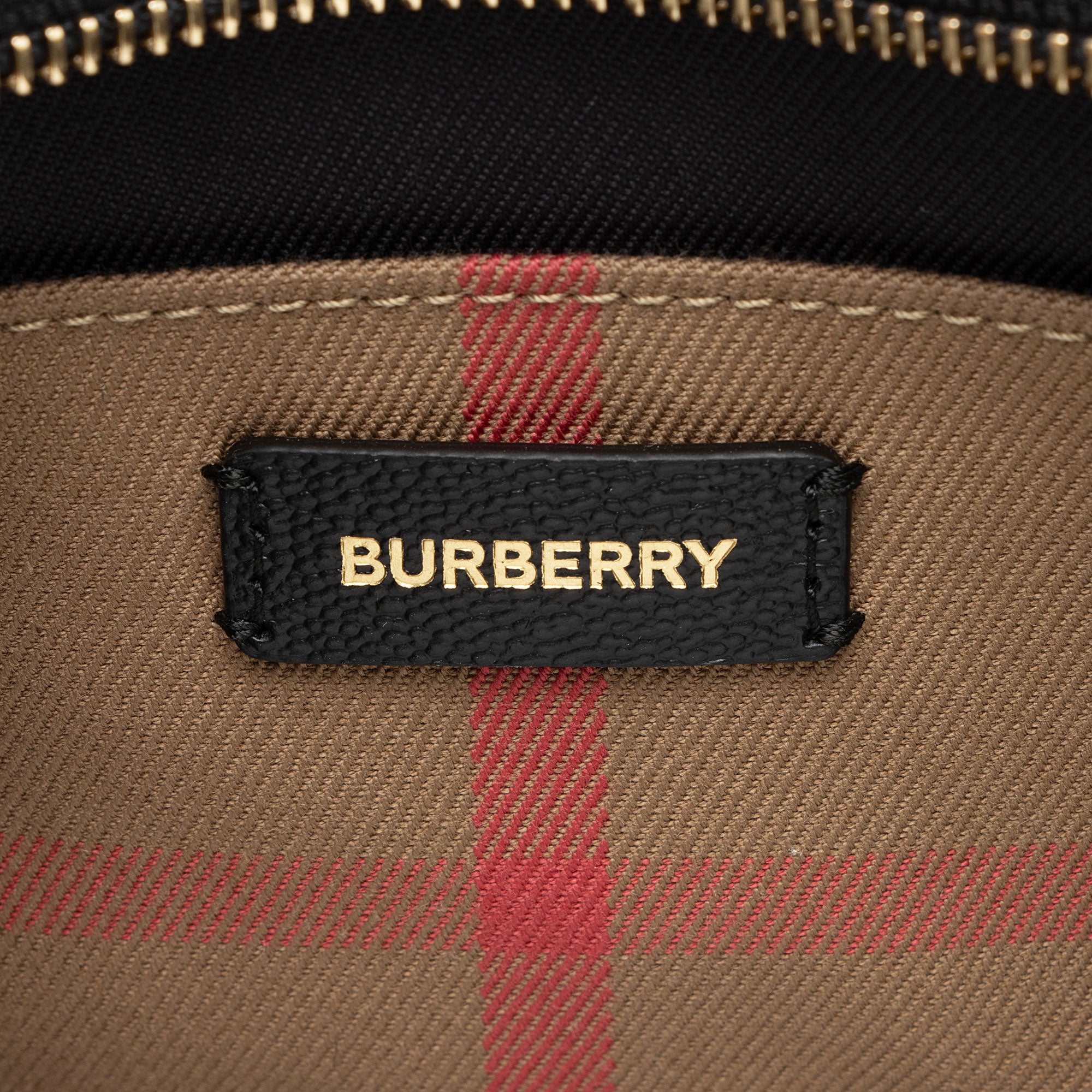 Burberry Leather Nova Check Banwell Tote
