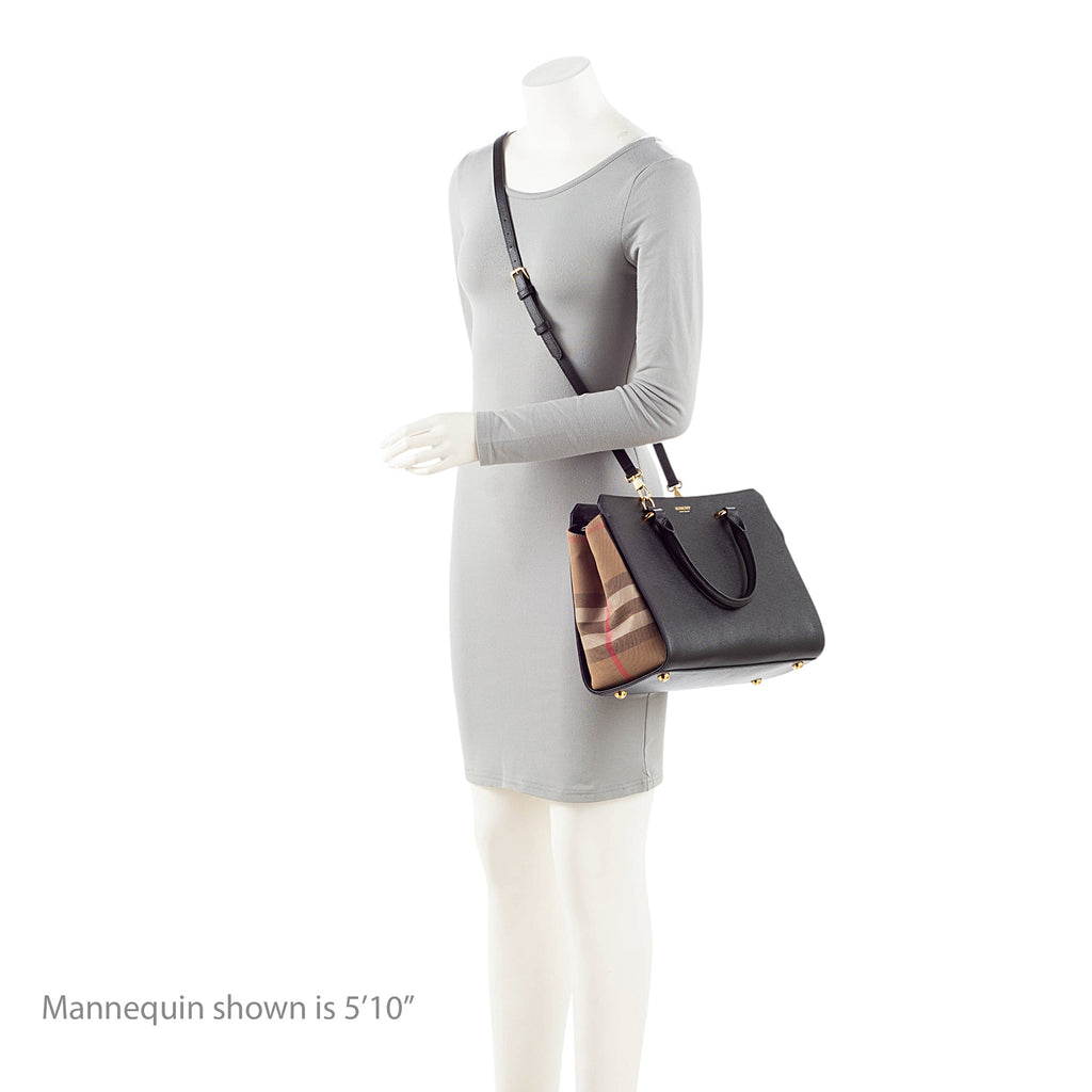 Burberry Leather Nova Check Banwell Tote