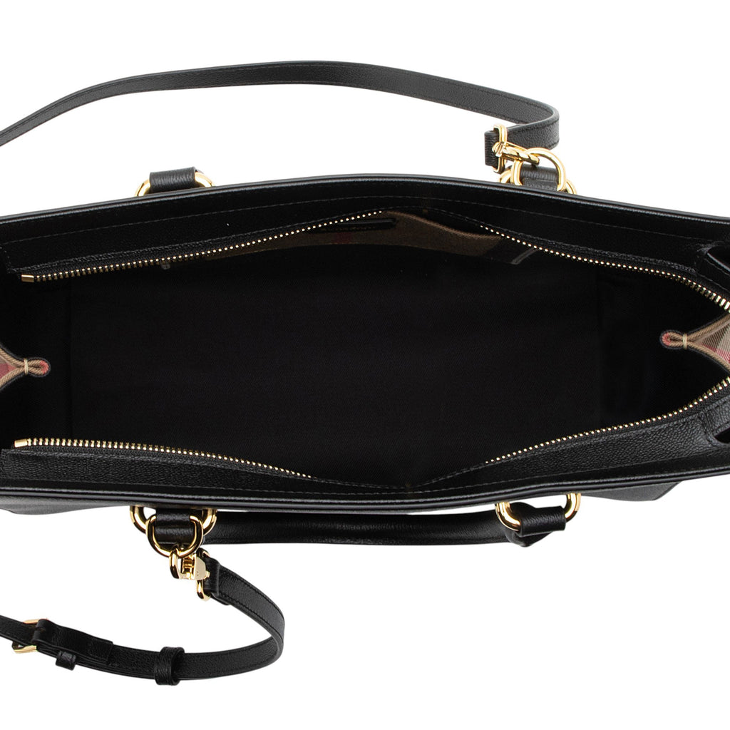 Burberry Leather Nova Check Banwell Tote