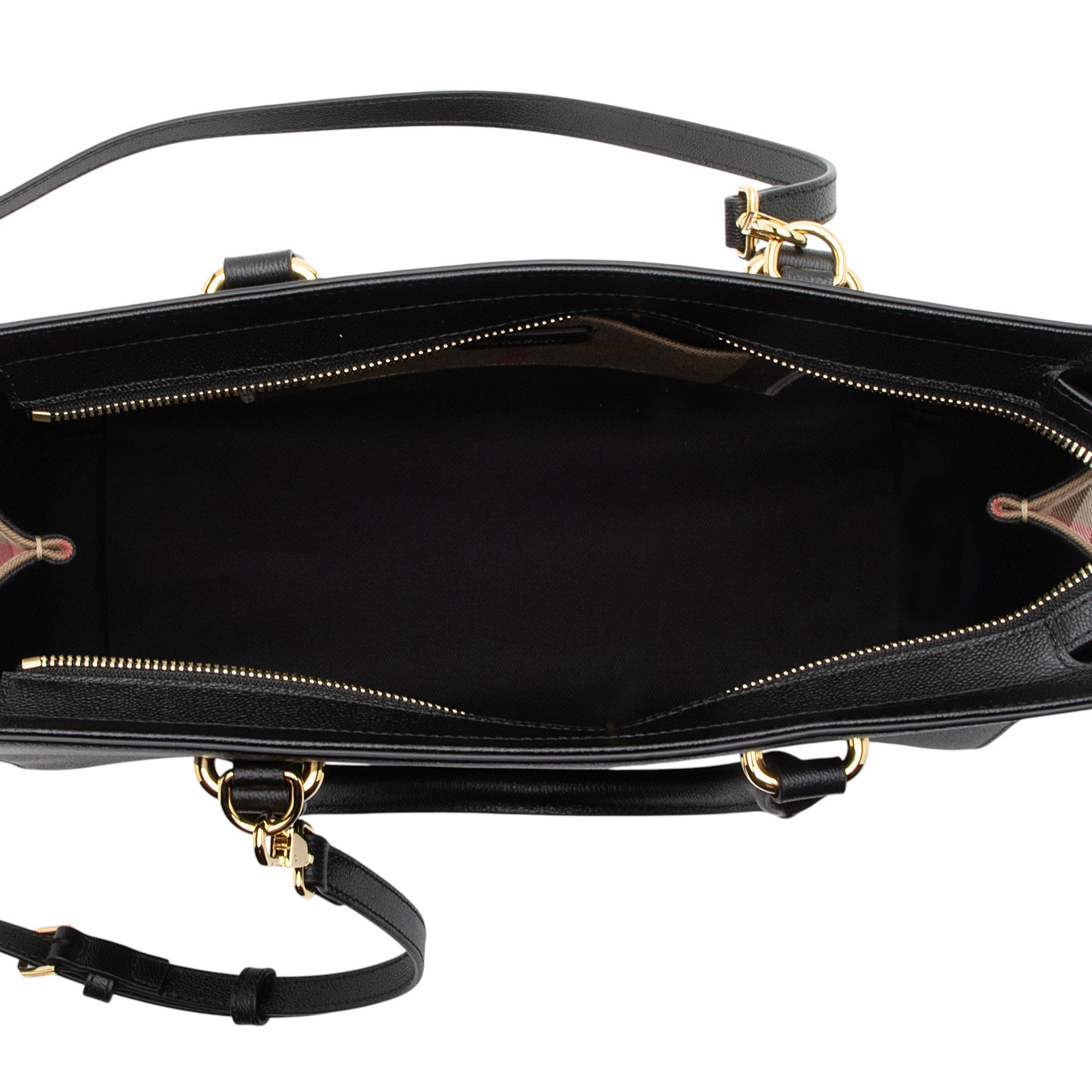 Burberry Leather Nova Check Banwell Tote