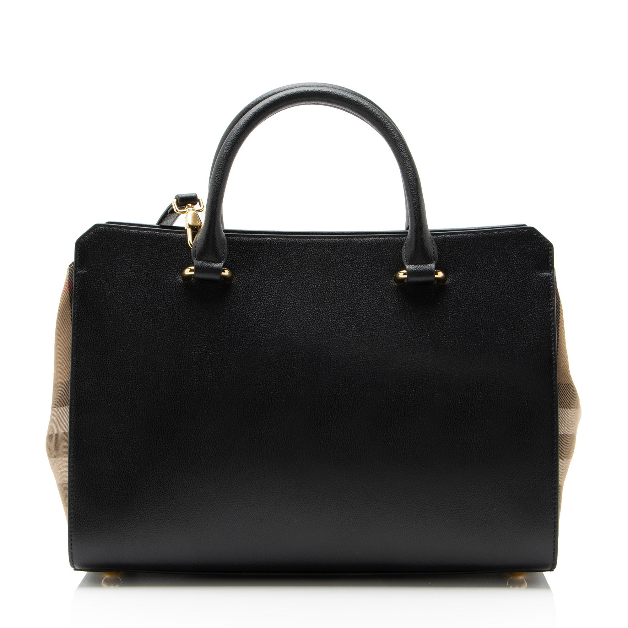 Burberry Leather Nova Check Banwell Tote