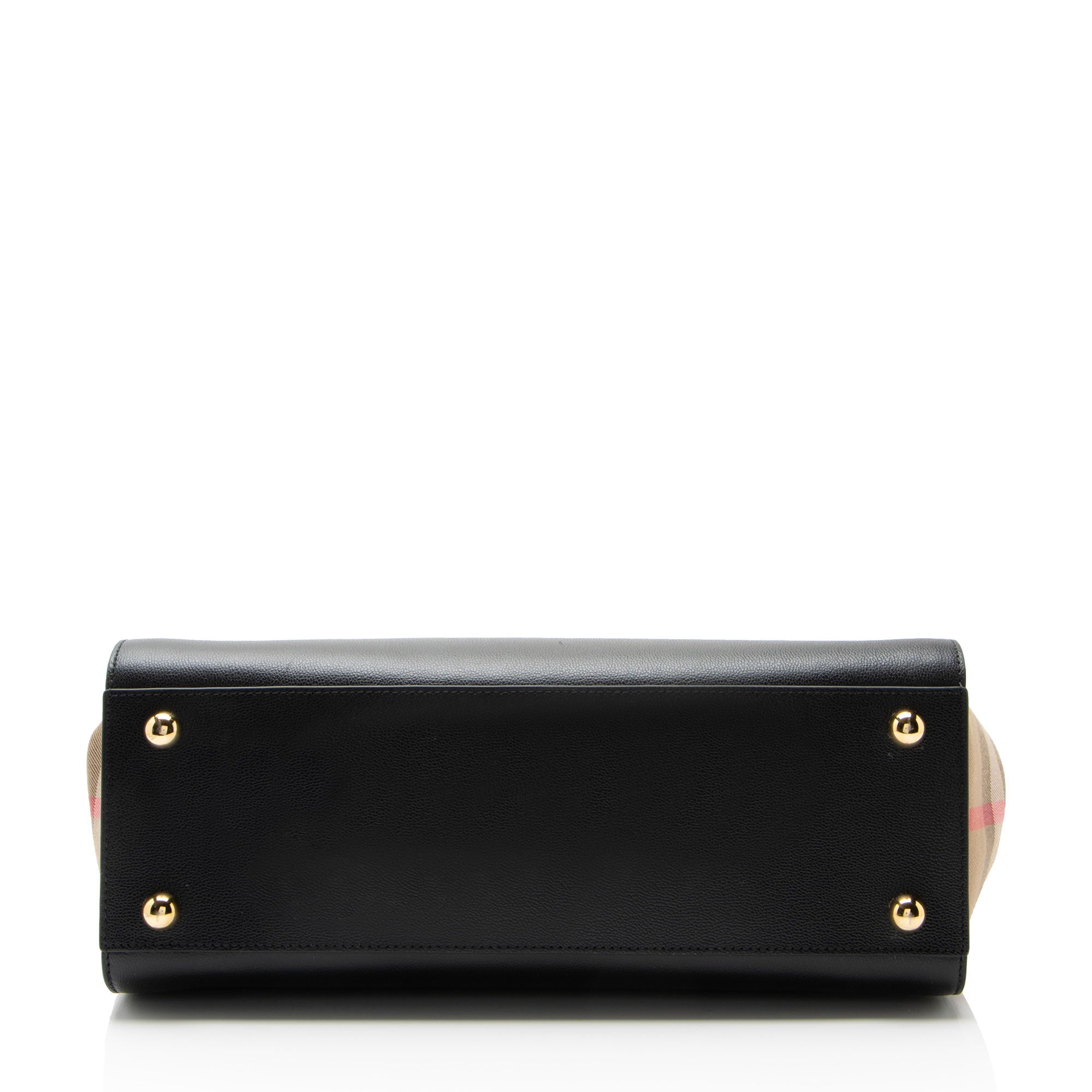 Burberry Leather Nova Check Banwell Tote