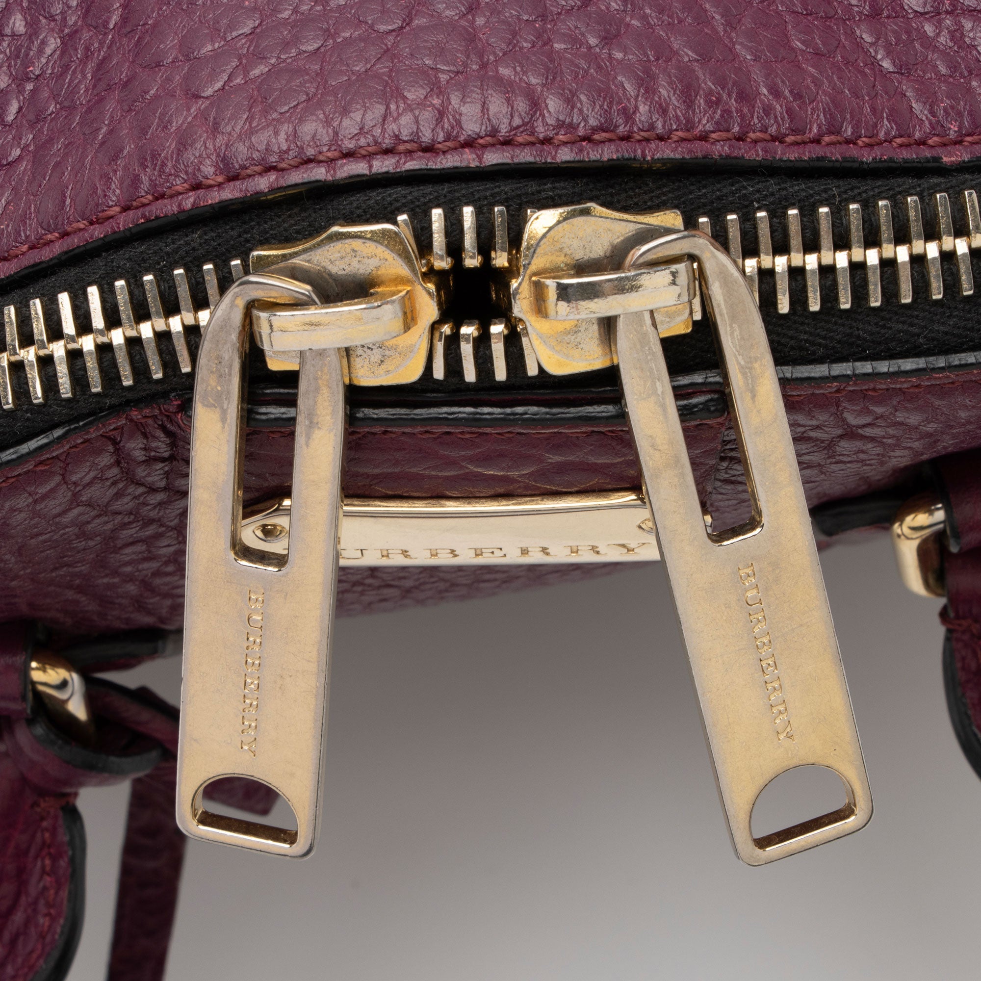 Burberry Leather Orchard Small Satchel (SHF-qoozTV)