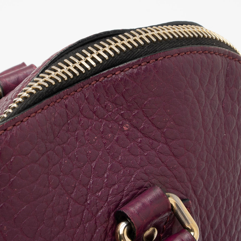 Burberry Leather Orchard Small Satchel (SHF-qoozTV)