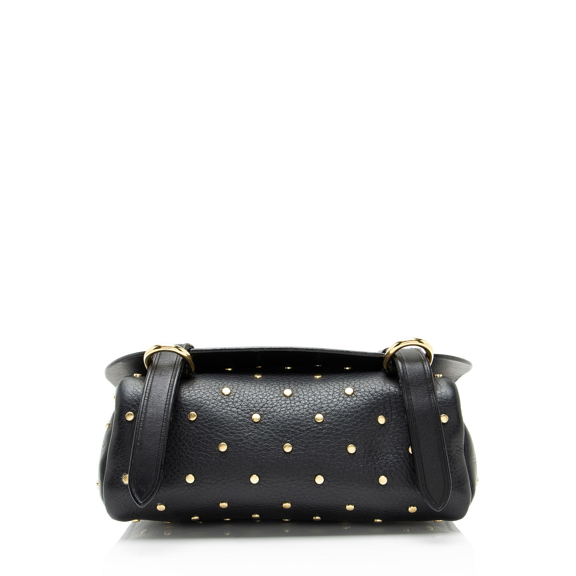 Burberry Leather Riveted Baby Bridle Shoulder Bag