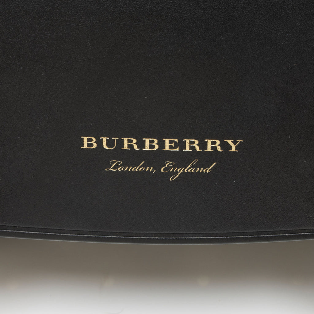 Burberry Leather Riveted Baby Bridle Shoulder Bag