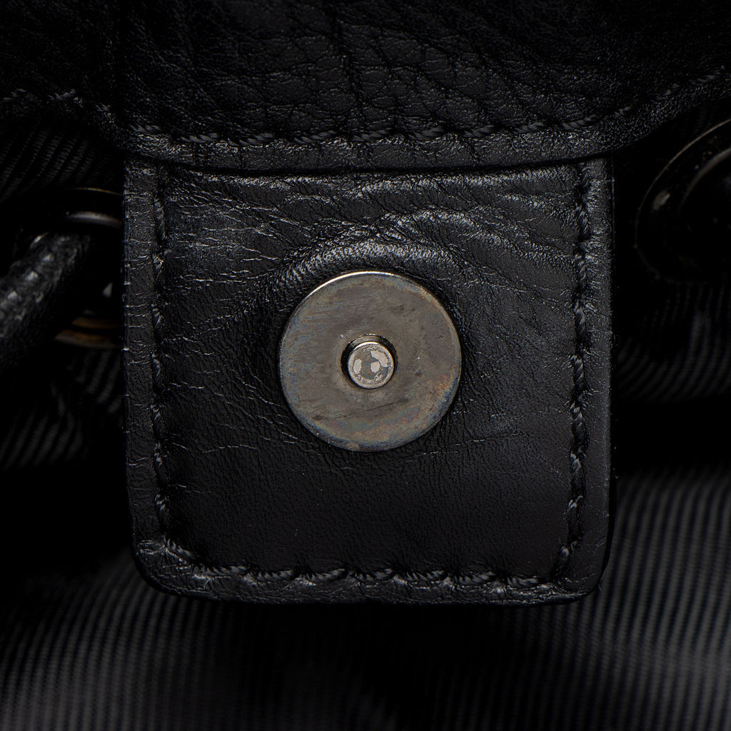Burberry Leather Studded Mason Warrior Hobo