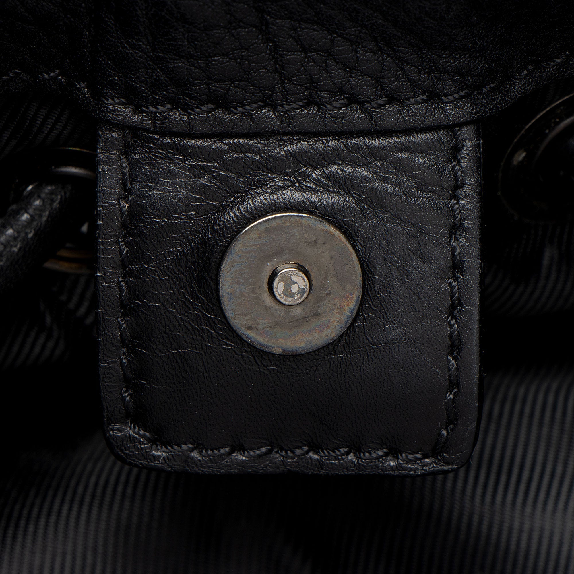 Burberry Leather Studded Mason Warrior Hobo
