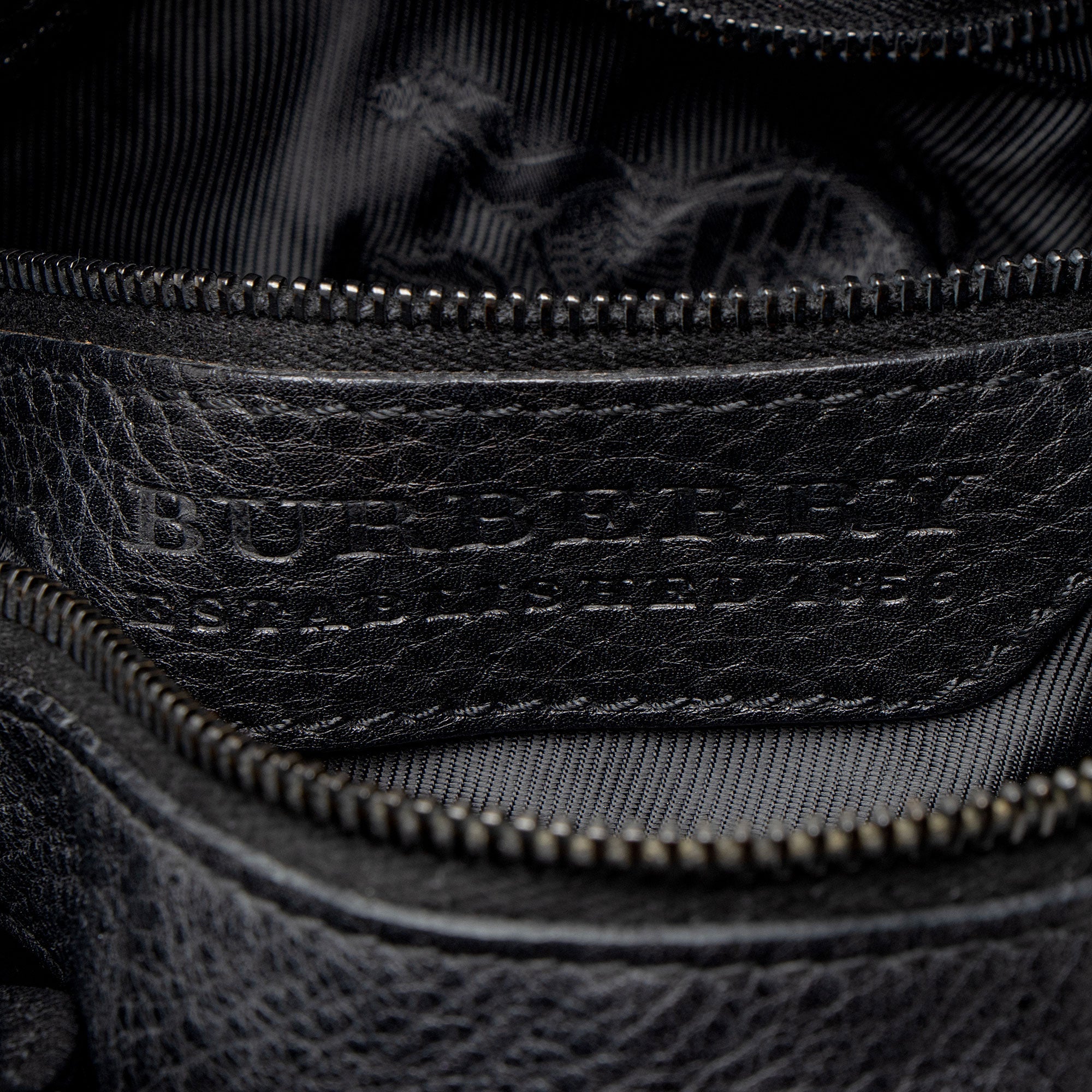 Burberry Leather Studded Mason Warrior Hobo