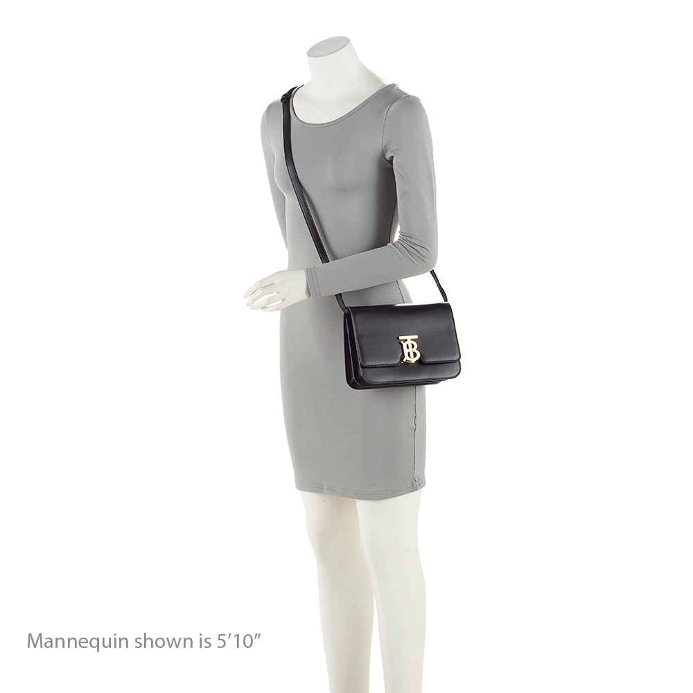 Burberry Leather TB Flap Medium Shoulder Bag (SHF-20779)