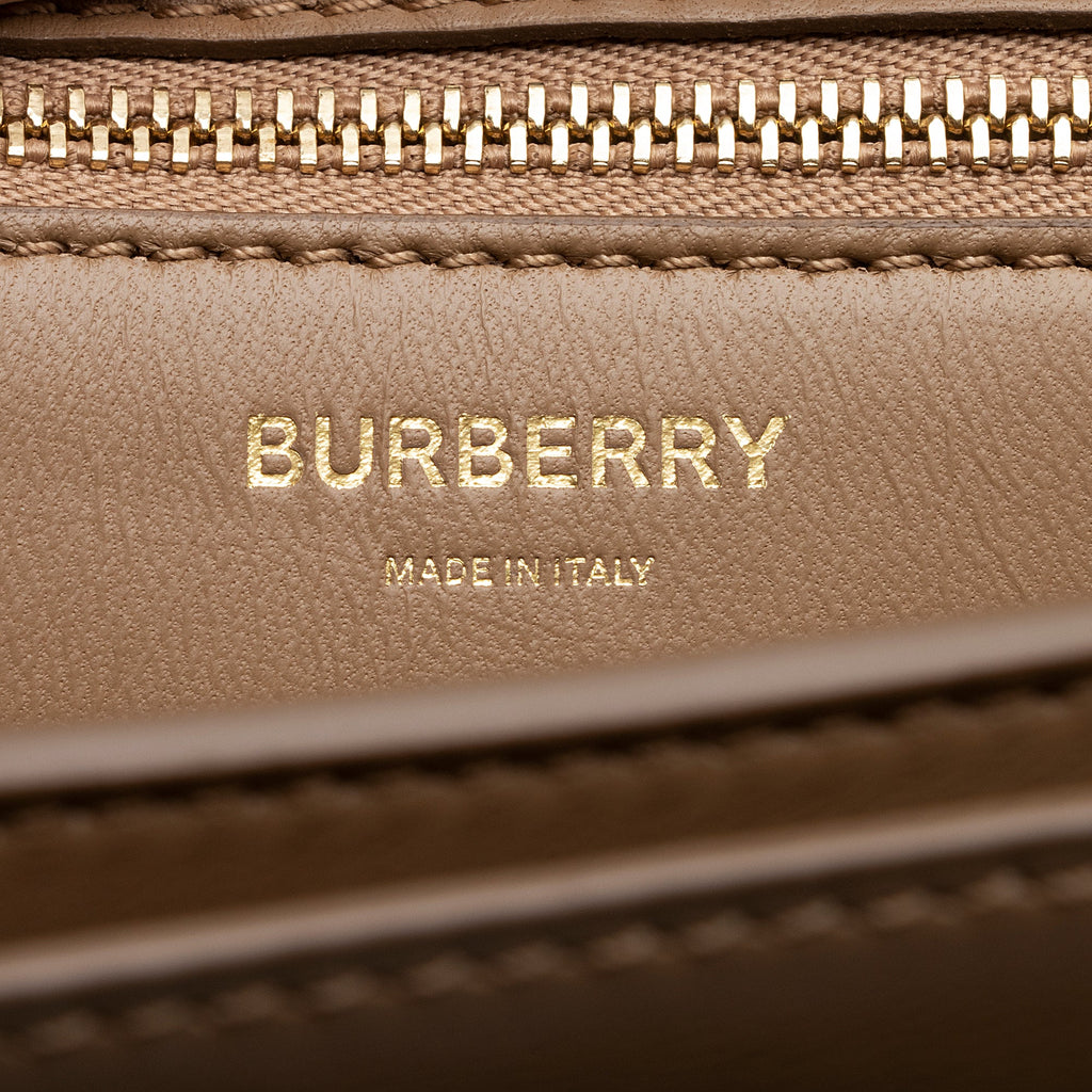 Burberry Leather TB Flap Medium Shoulder Bag (SHF-22177)
