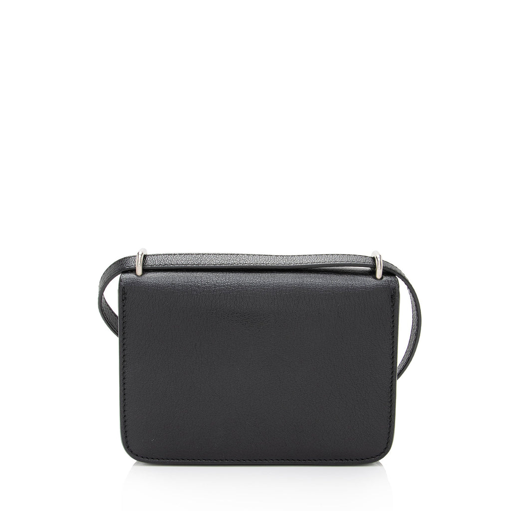 Burberry Leather Vintage Check D-Ring Mini Crossbody Bag (SHF-ltBVNi)