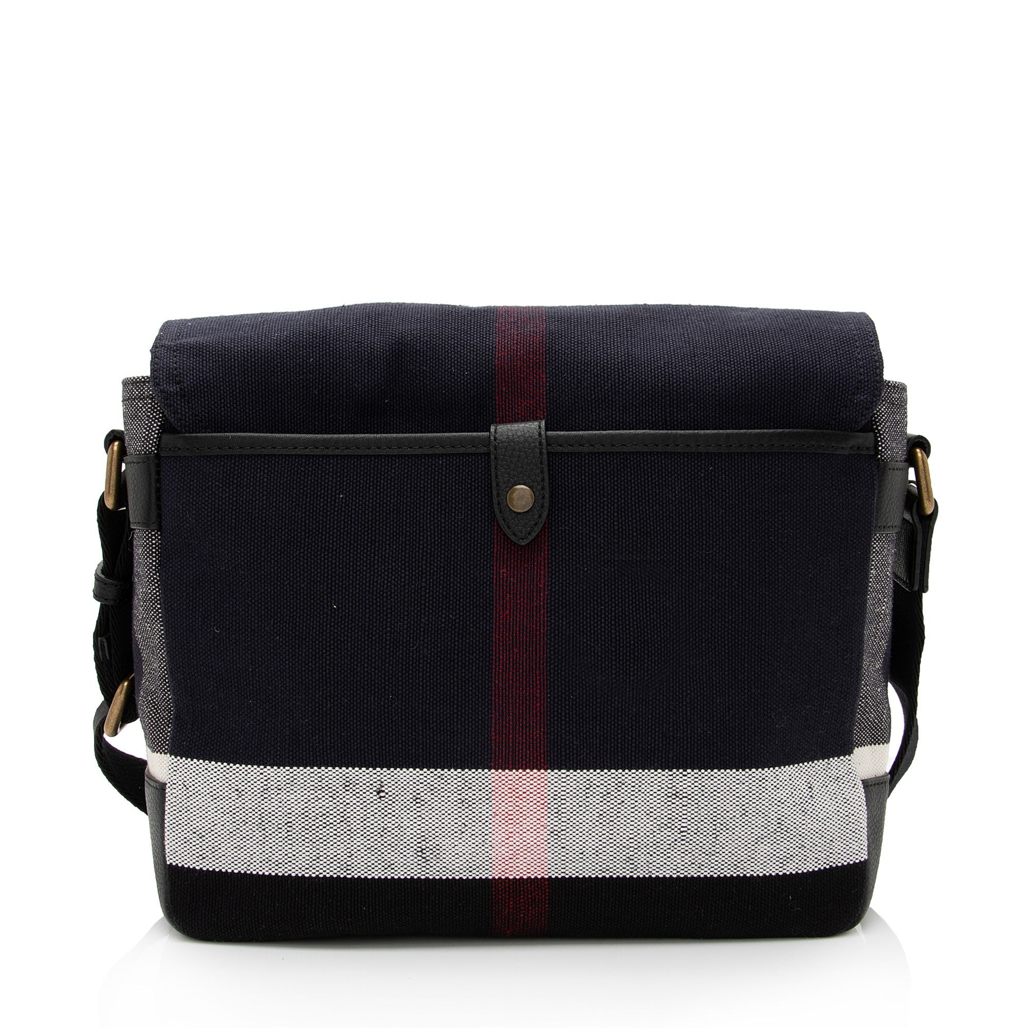 Burberry Mega Check Baildon Messenger Bag (SHF-NwBU5T)