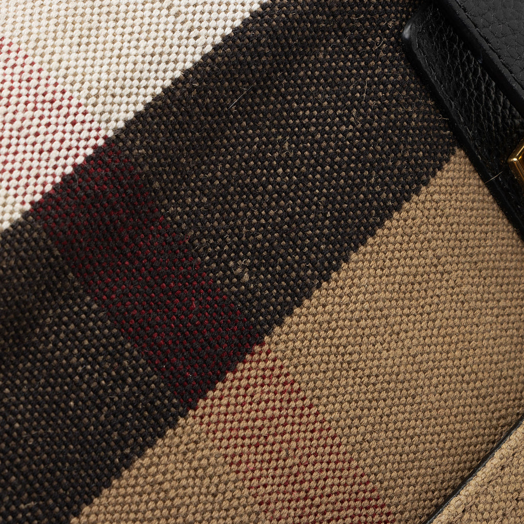 Burberry Mega Check Baildon Messenger Bag (SHF-VuxVRv)