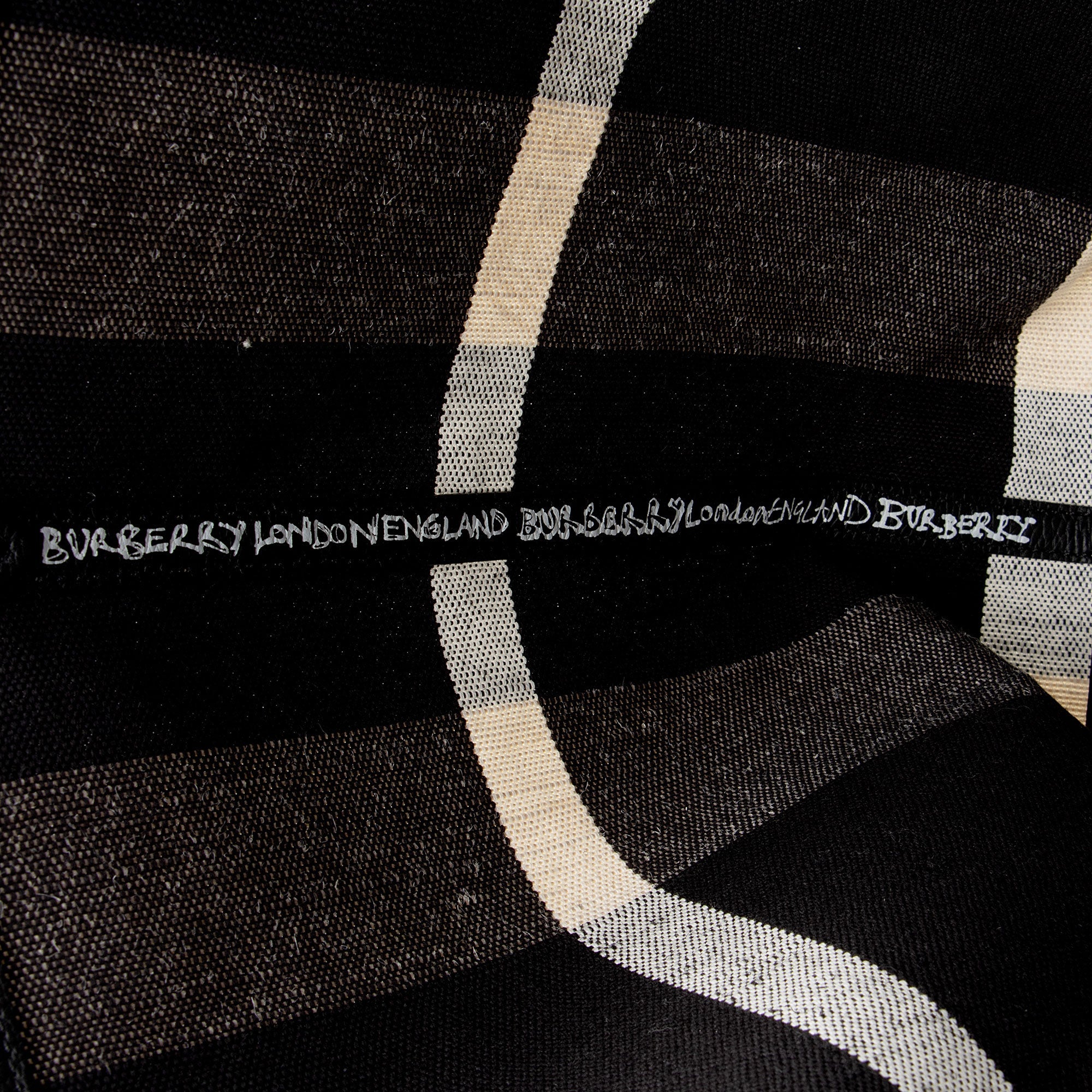 Burberry Mega Check Doodle Medium Tote
