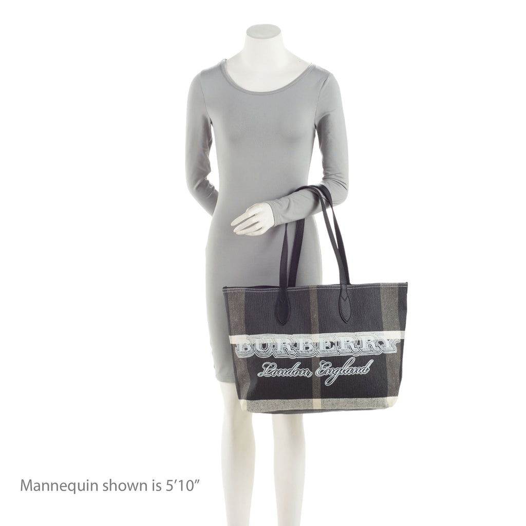 Burberry Mega Check Doodle Medium Tote