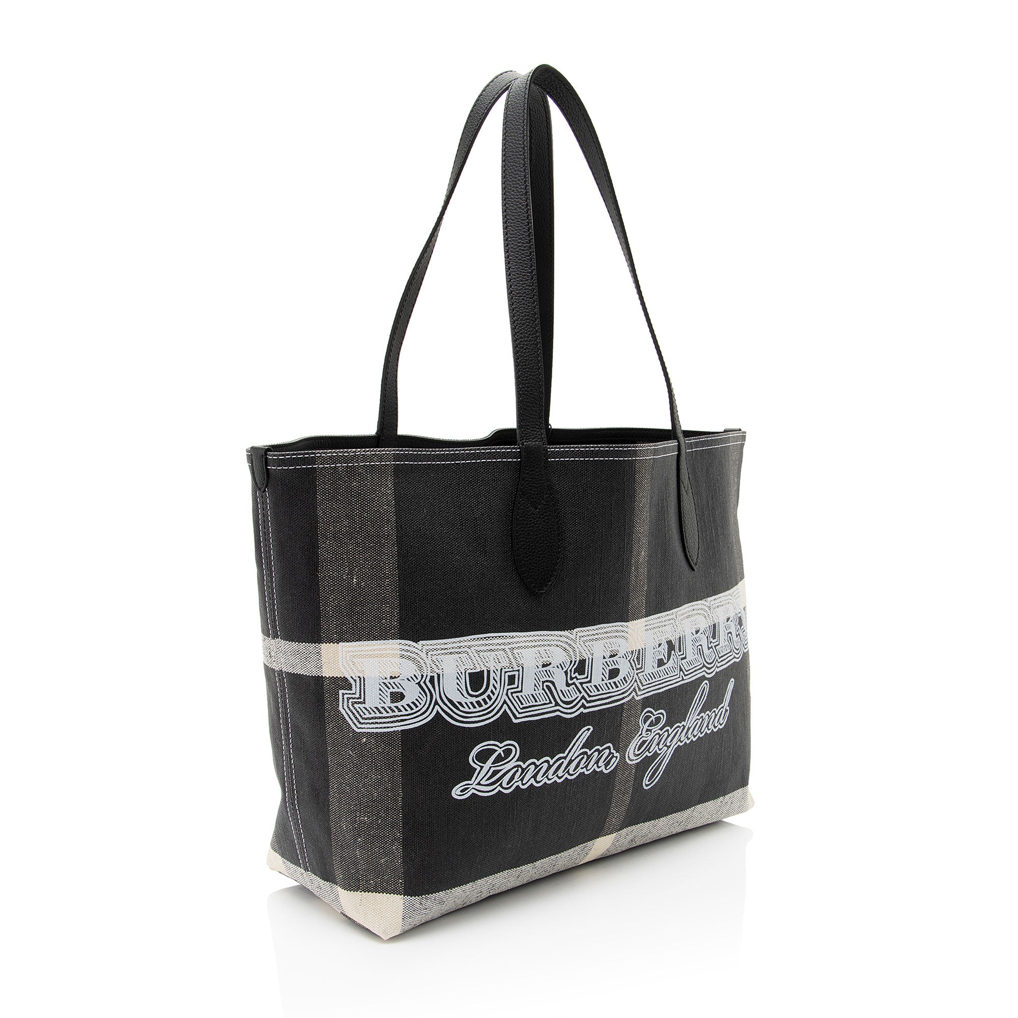 Burberry Mega Check Doodle Medium Tote