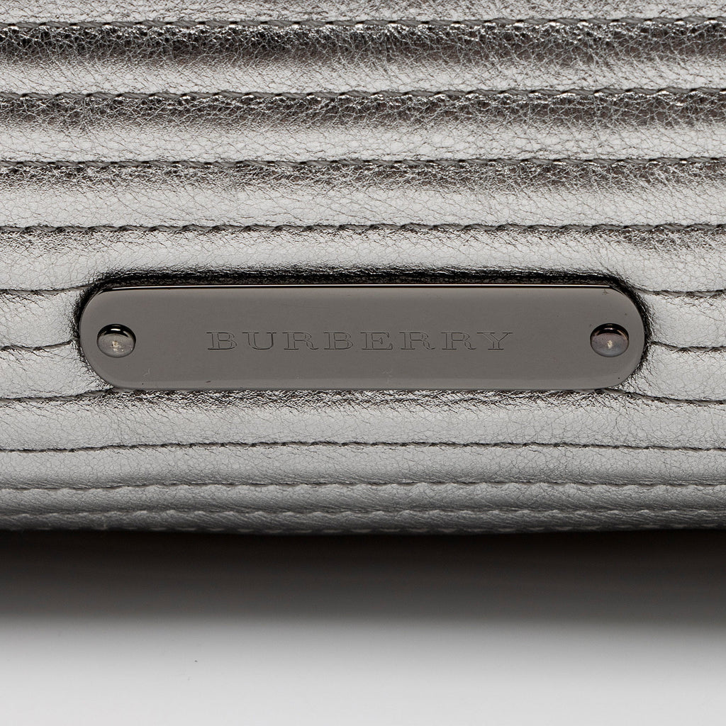 Burberry Metallic Patent Leather Winniford Satchel