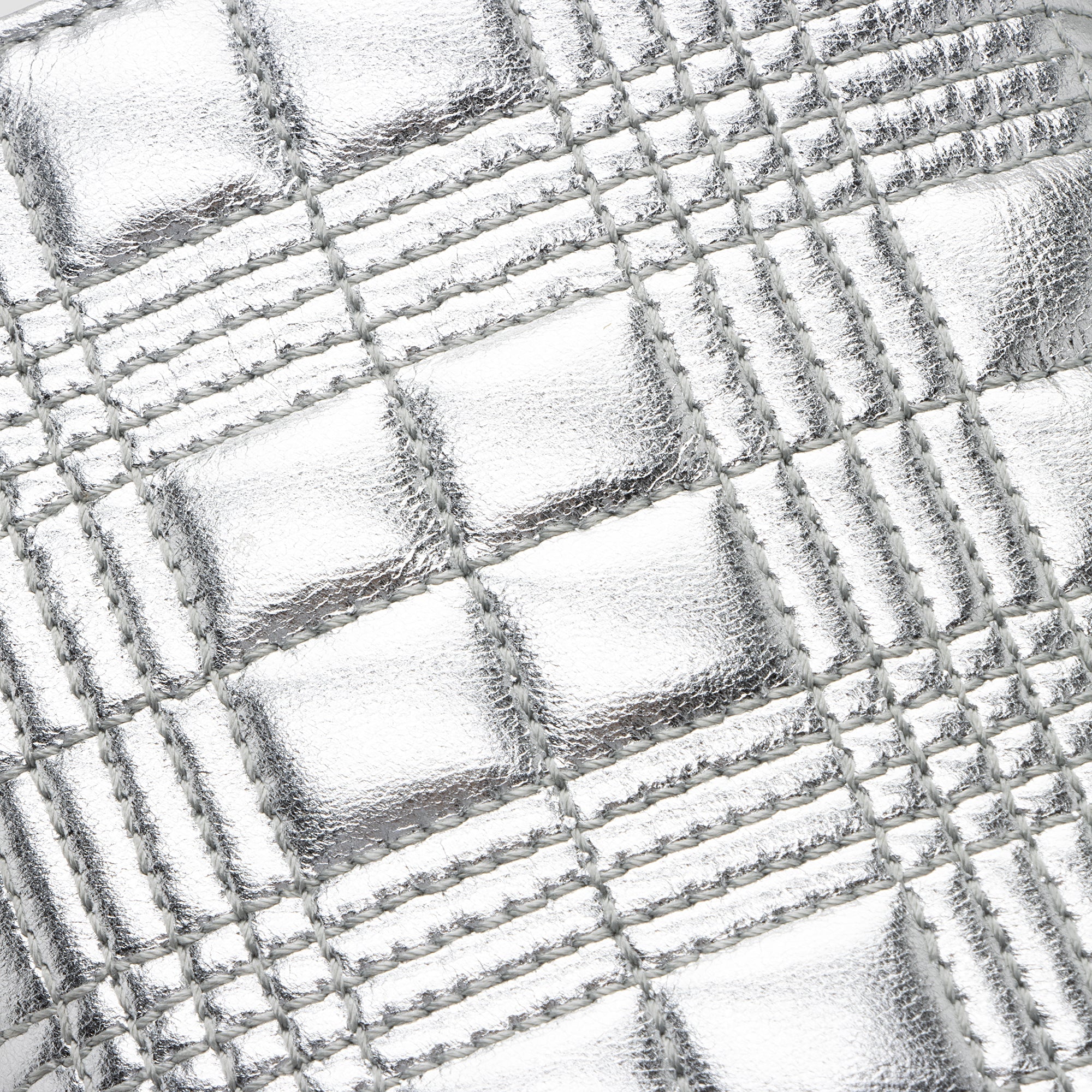 Burberry Metallic Quilted Lambskin TB Lola Wallet on Chain (SHF-22393)
