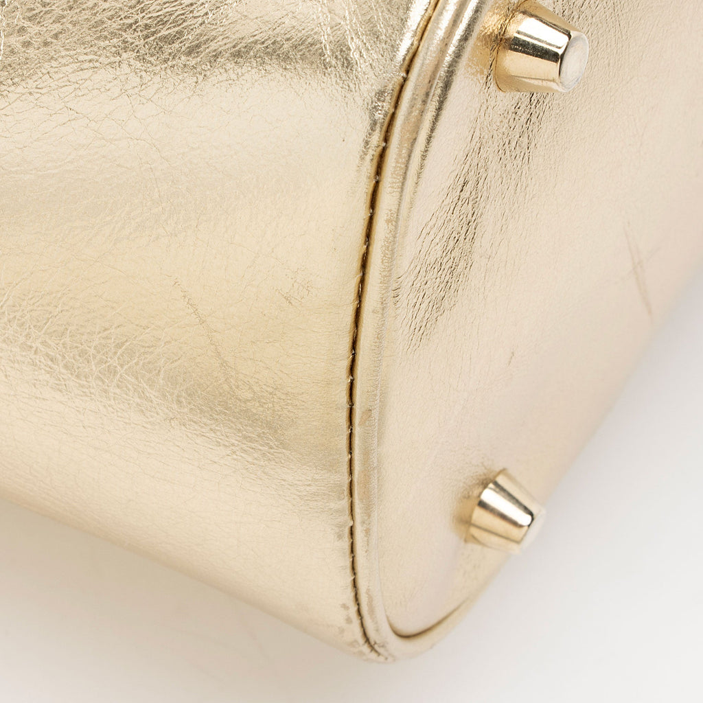 Burberry Metallic Quilted Leather Hillgate Tote