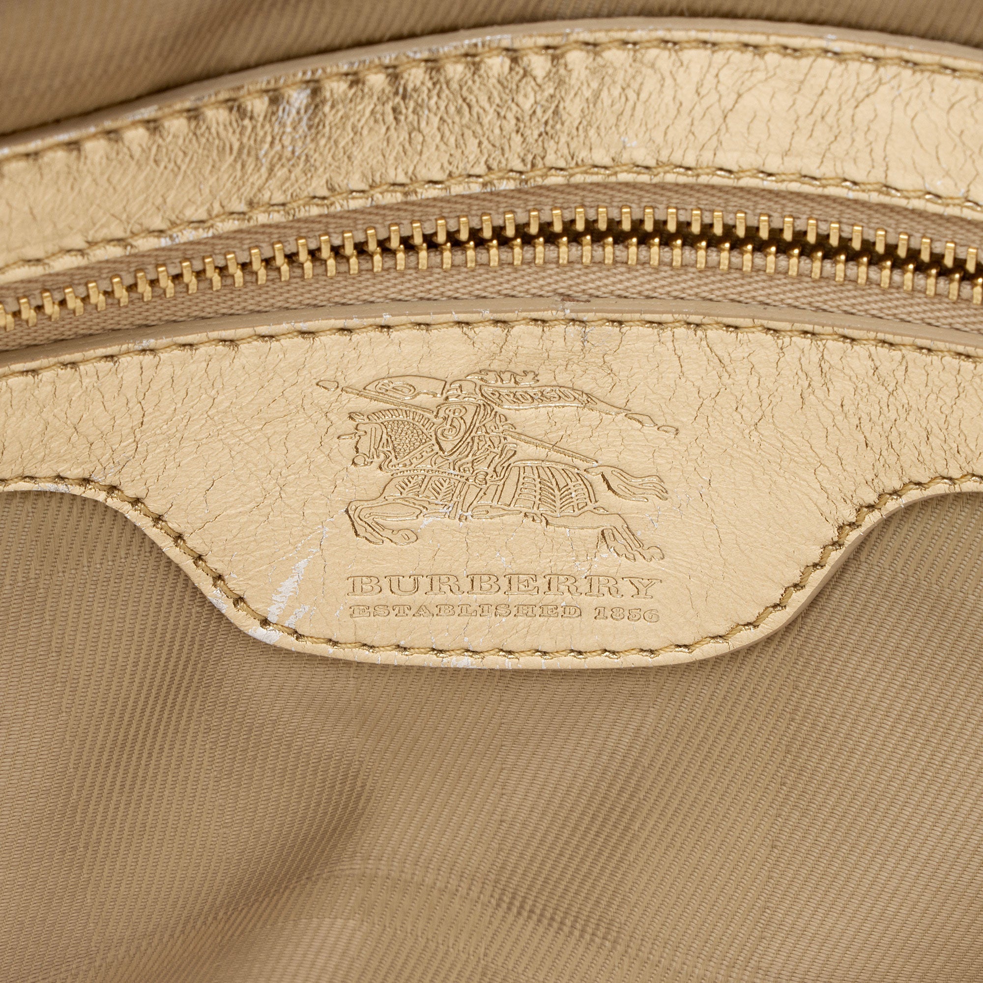Burberry Metallic Quilted Leather Hillgate Tote