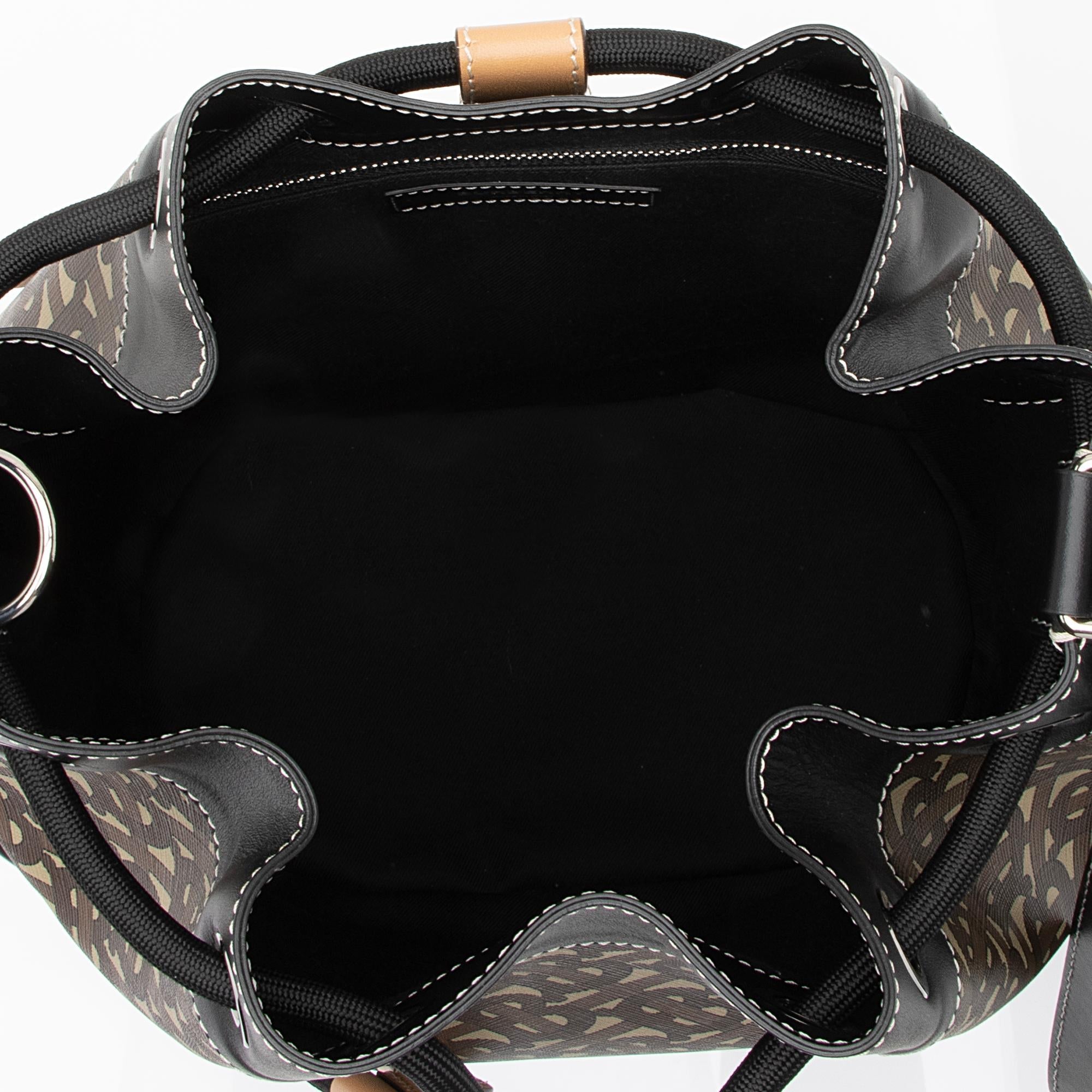 Burberry E-Canvas TB Monogram Bridle Chesterton Bucket Bag (SHF-23254)
