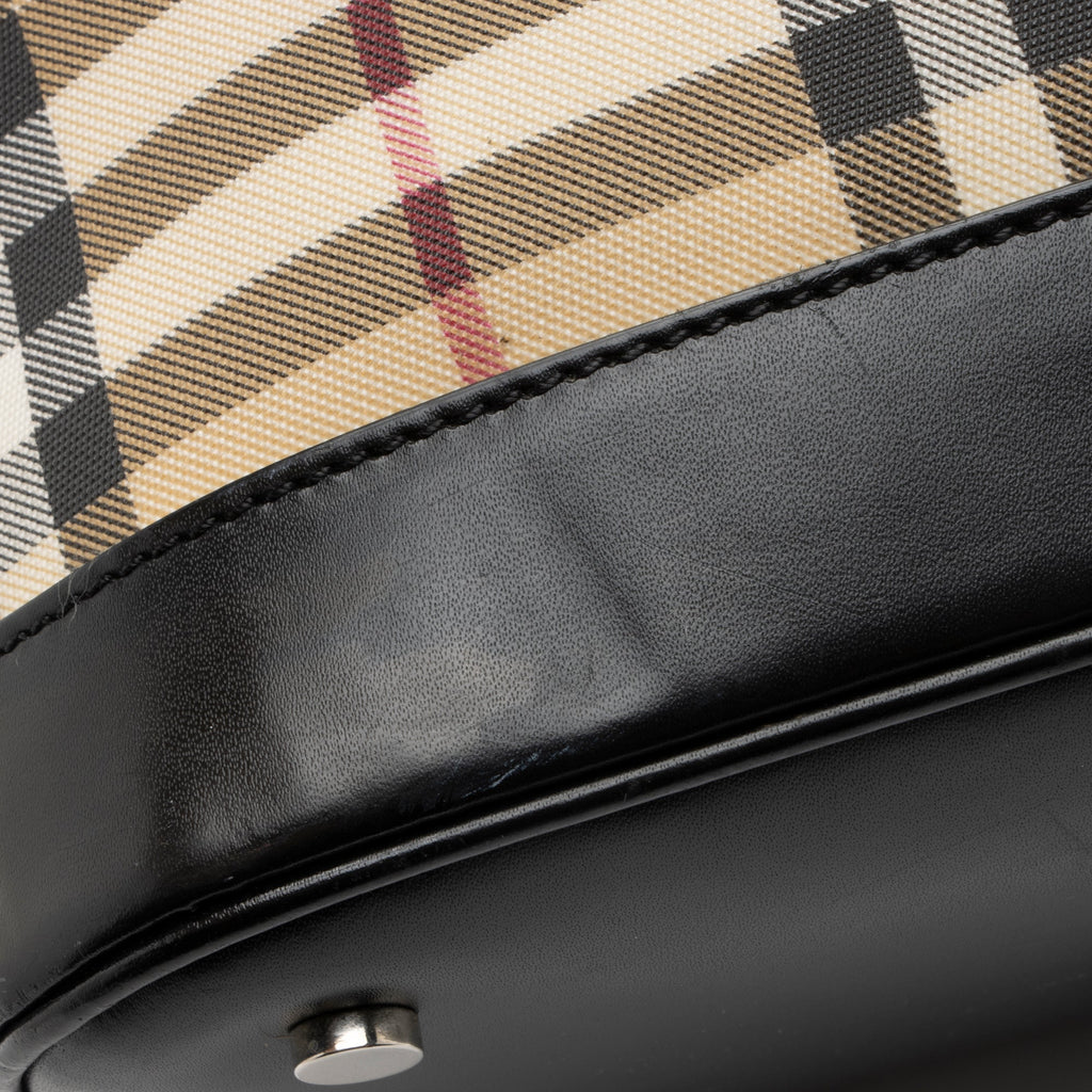 Burberry Nova Check Dome Satchel (SHF-q7Vicg)