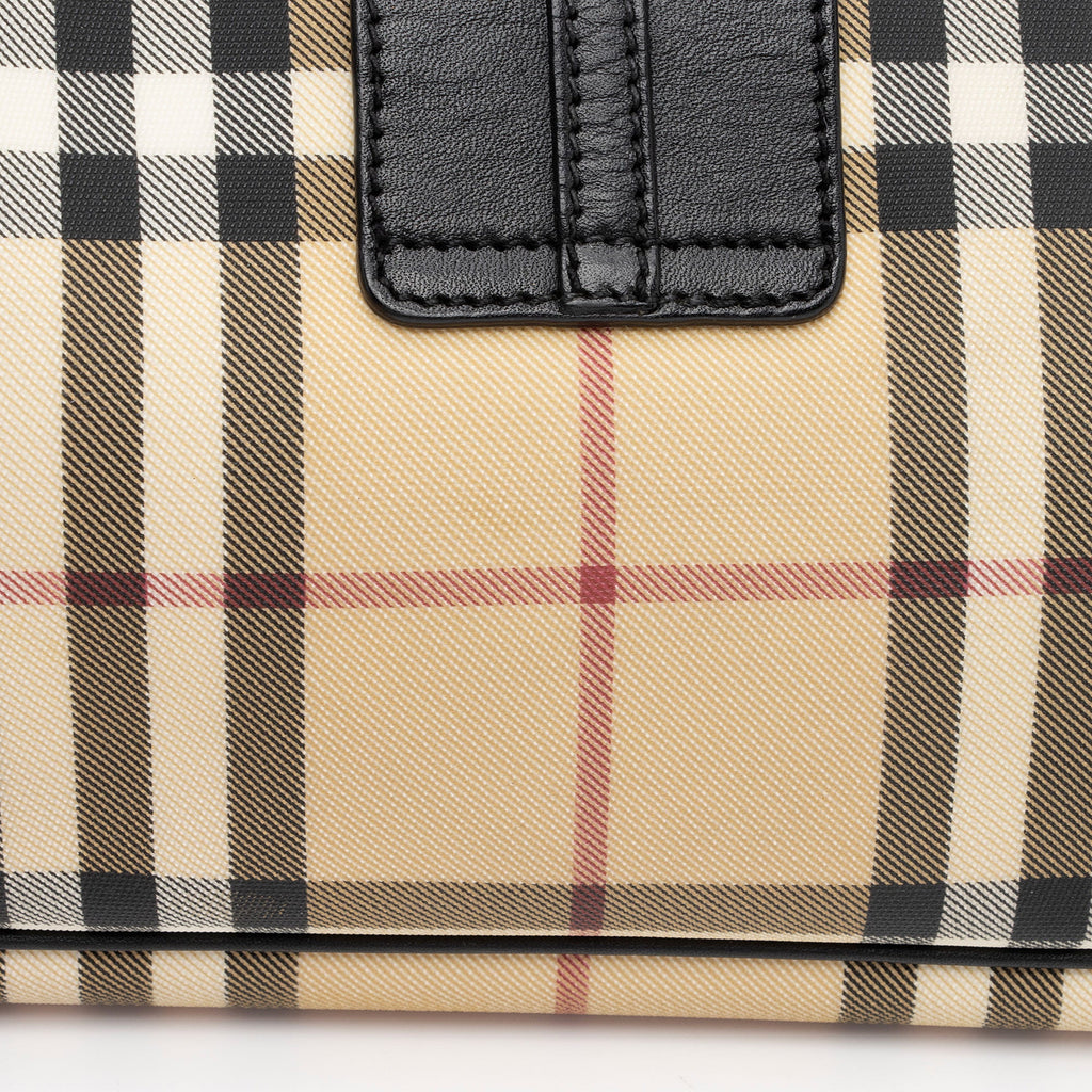 Burberry Nova Check Baguette Shoulder Bag (SHF-OeZL9i)