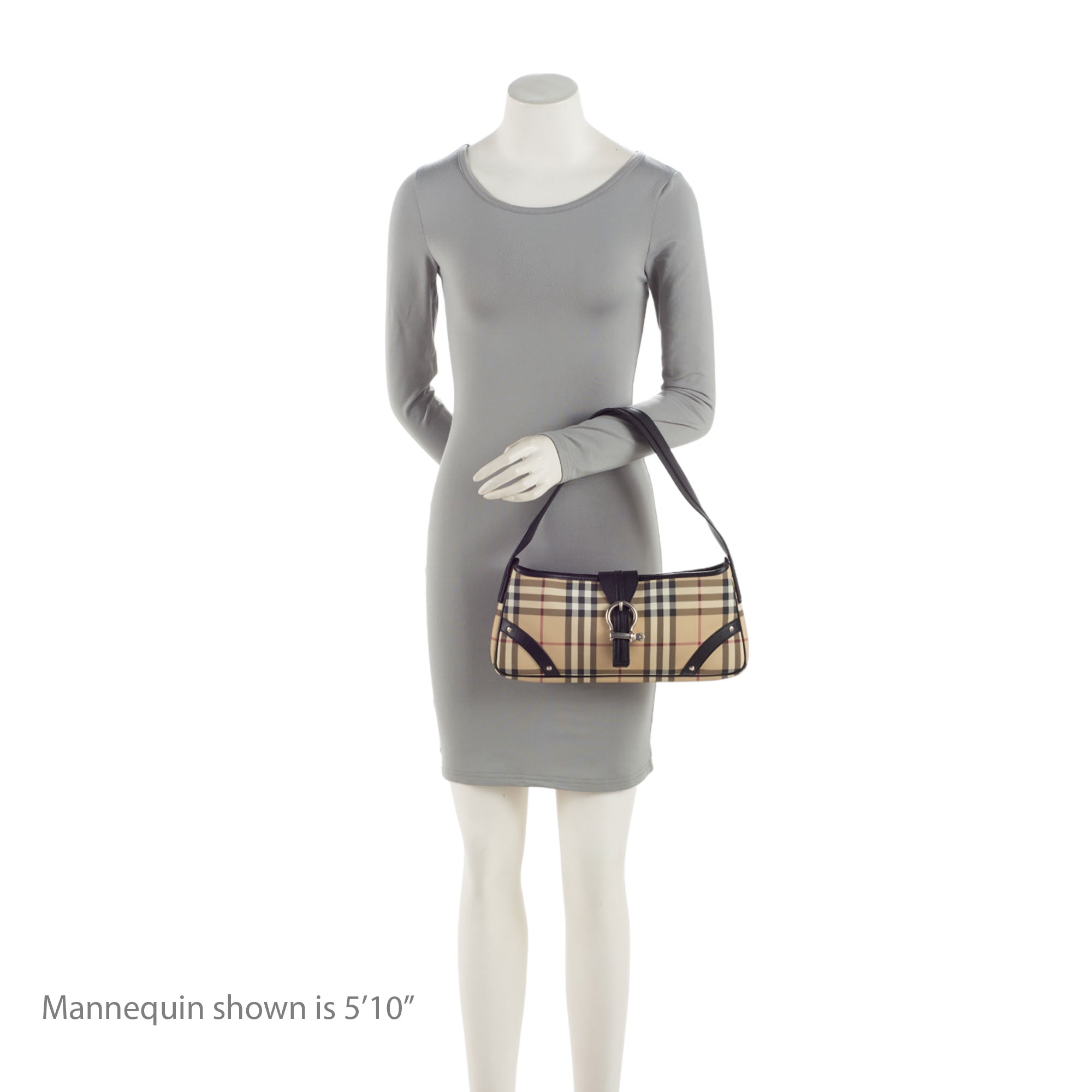 Burberry Nova Check Baguette Shoulder Bag (SHF-OeZL9i)