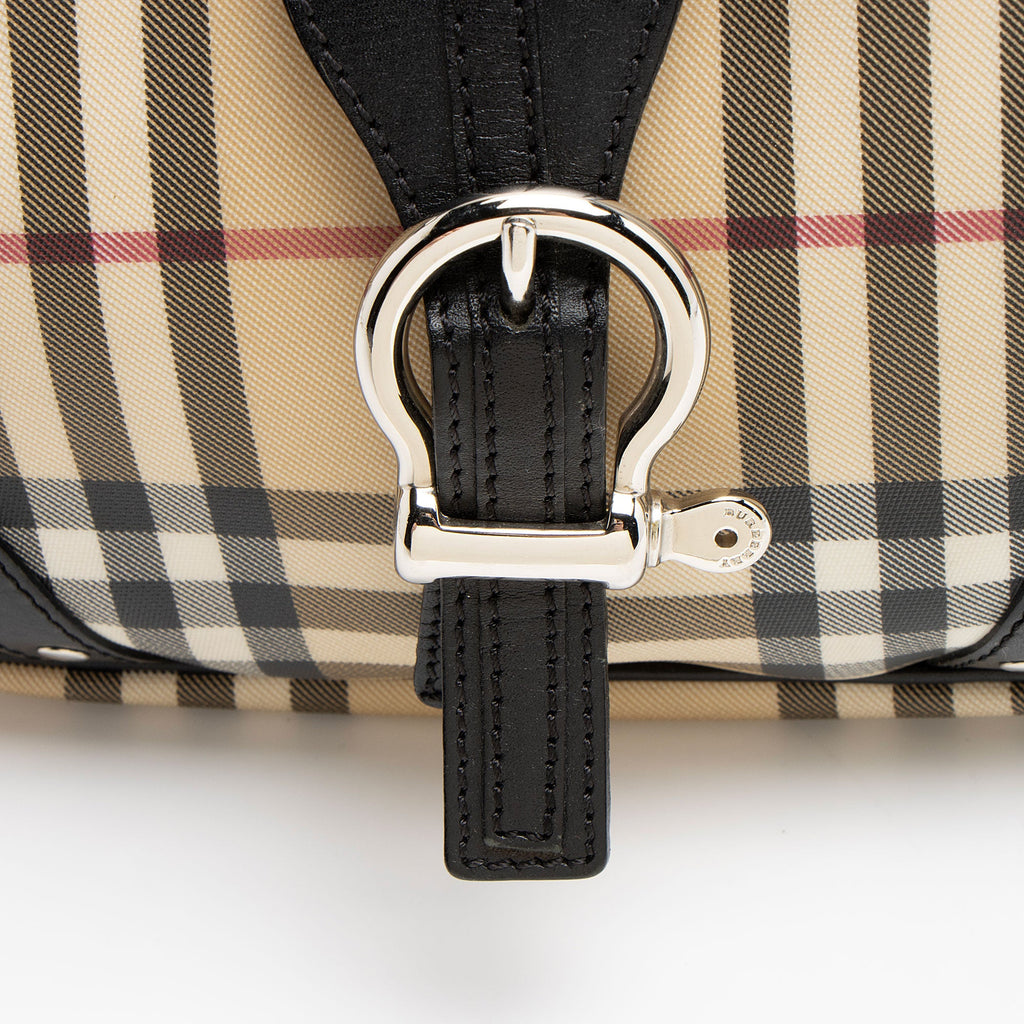 Burberry Nova Check Small Buckle Hobo