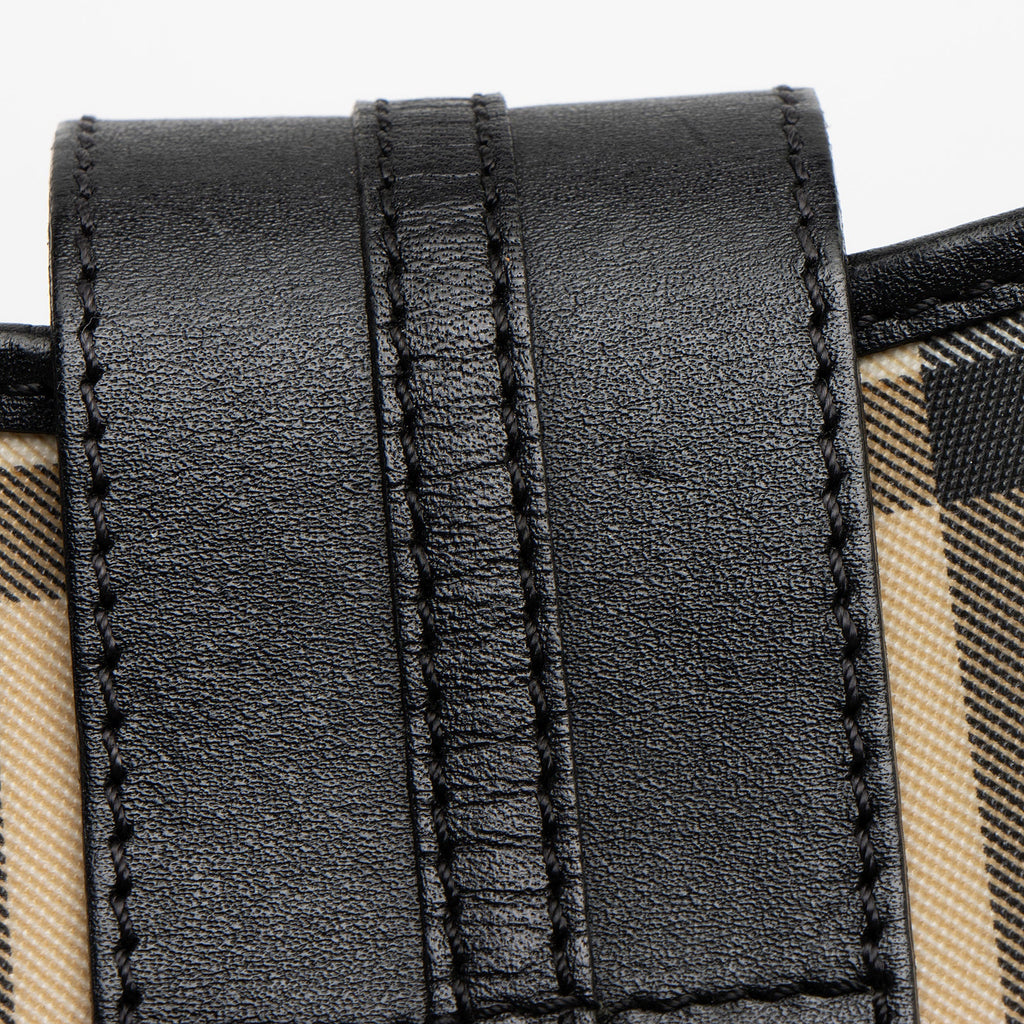 Burberry Nova Check Small Buckle Hobo
